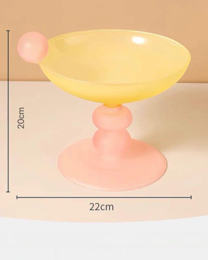 Jelly Bean Footed Tray Fruit Bowl - Whimsical Dopamine Table Setting Centerpiece - Image 10