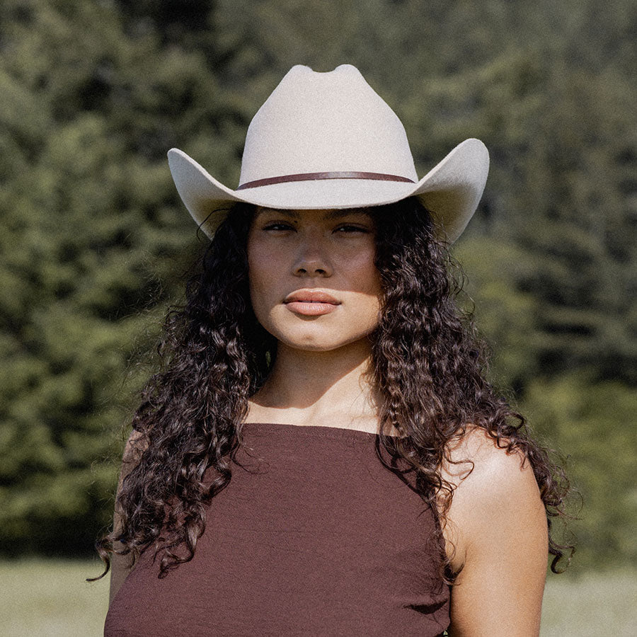 Karina Wool Cowboy Hat - Taupe by Made by Minga - Image 4
