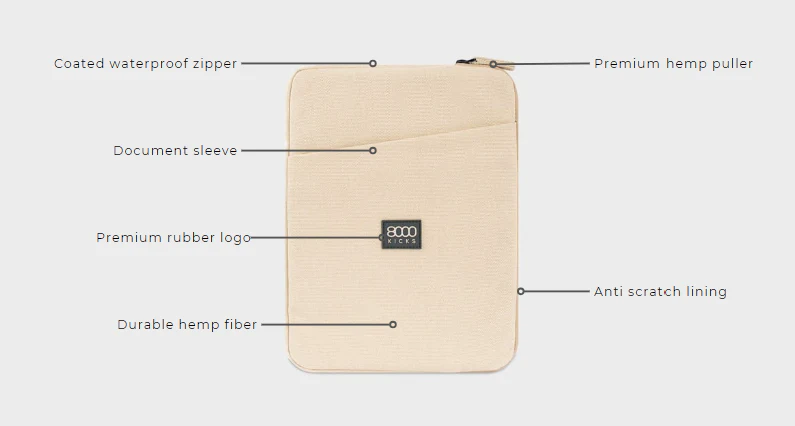 Hemp Laptop Case V2 - Image 9