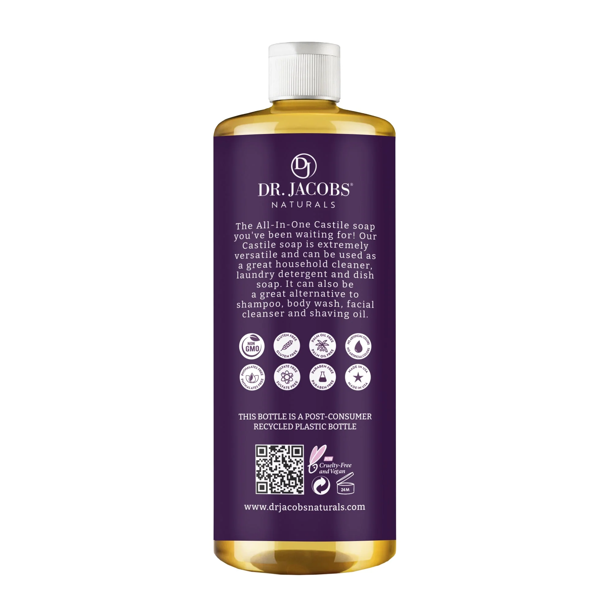 Lavender All in 1 Castile Soap by Dr. Jacobs Naturals - Image 3
