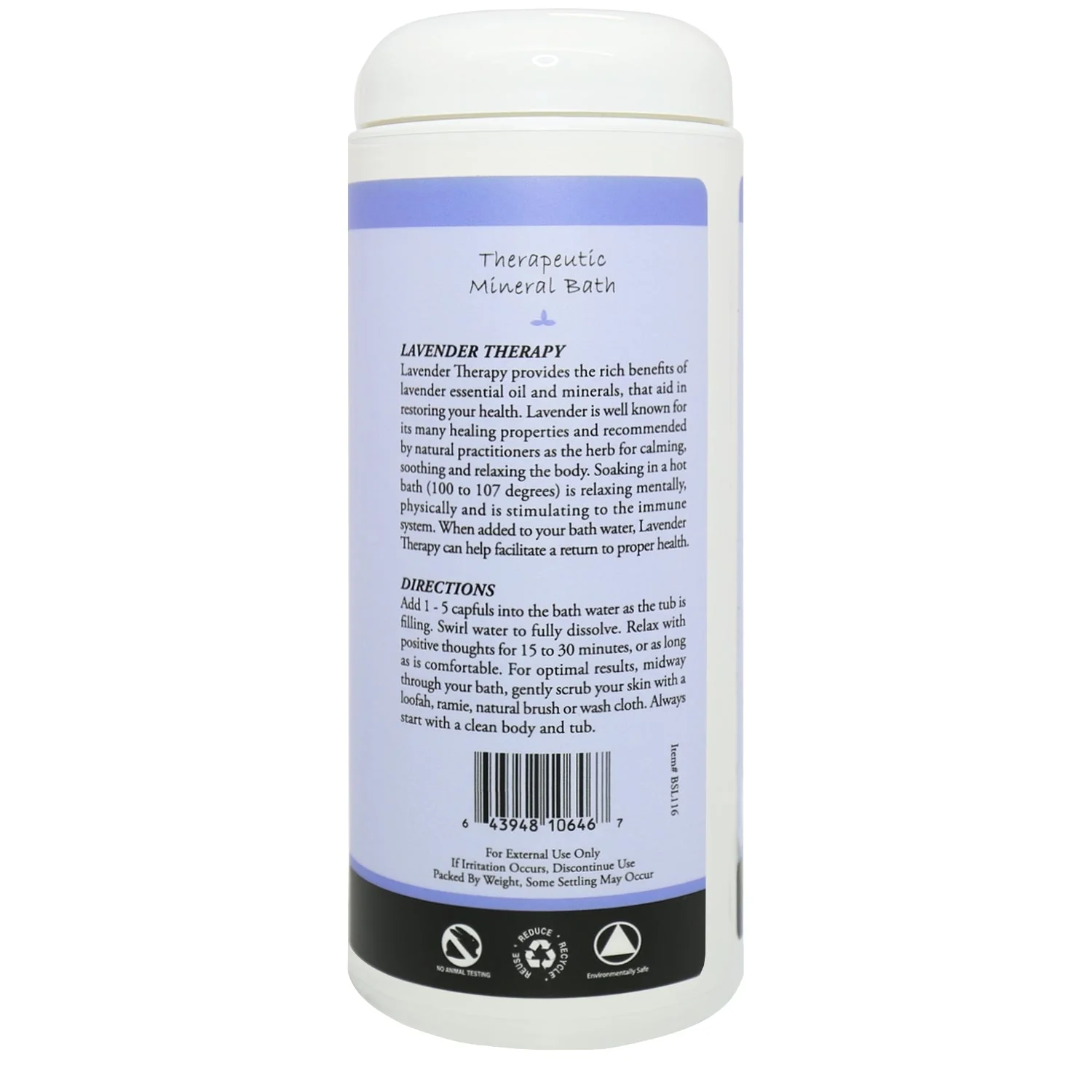 Lavender Bath Salt 16oz - Image 2