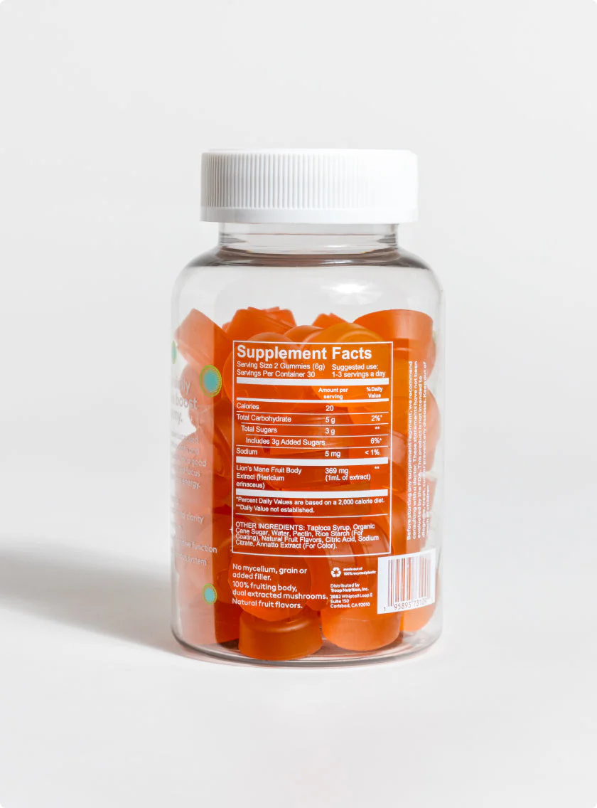 Lion's Mane Mushroom Gummies by Troop - Image 3