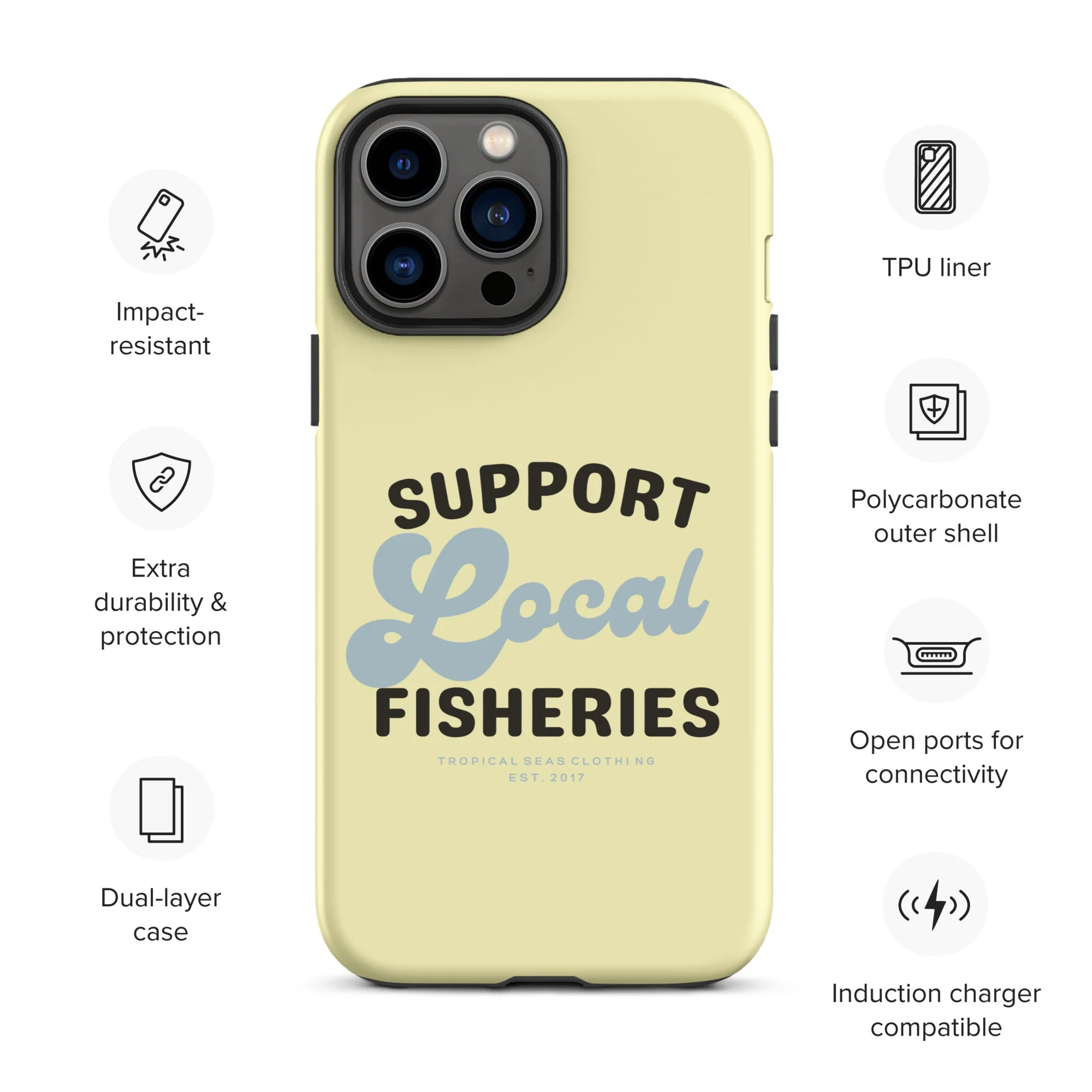 Local Fisheries Tough Case for iPhone® - Image 5