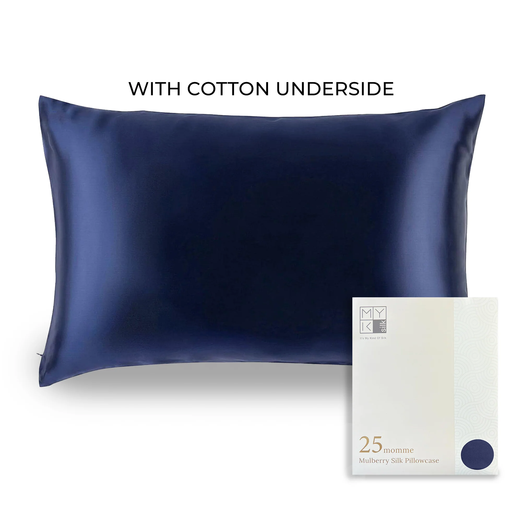 Luxury Mulberry Silk Pillowcase with Cotton Underside (25 momme) - Image 22