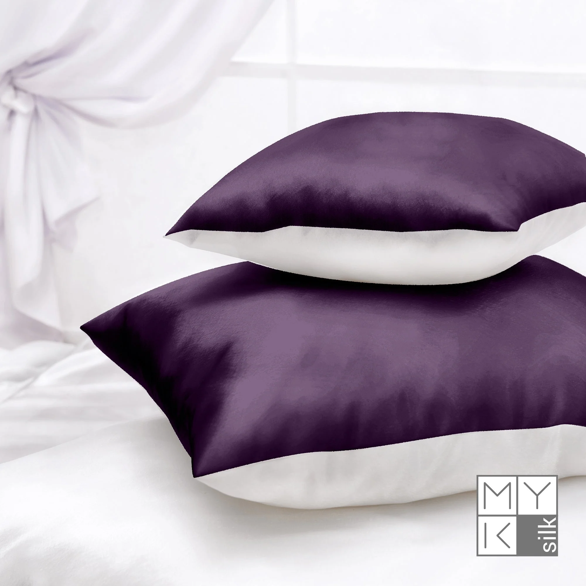 Luxury Mulberry Silk Pillowcase with Cotton Underside (25 momme) - Image 33