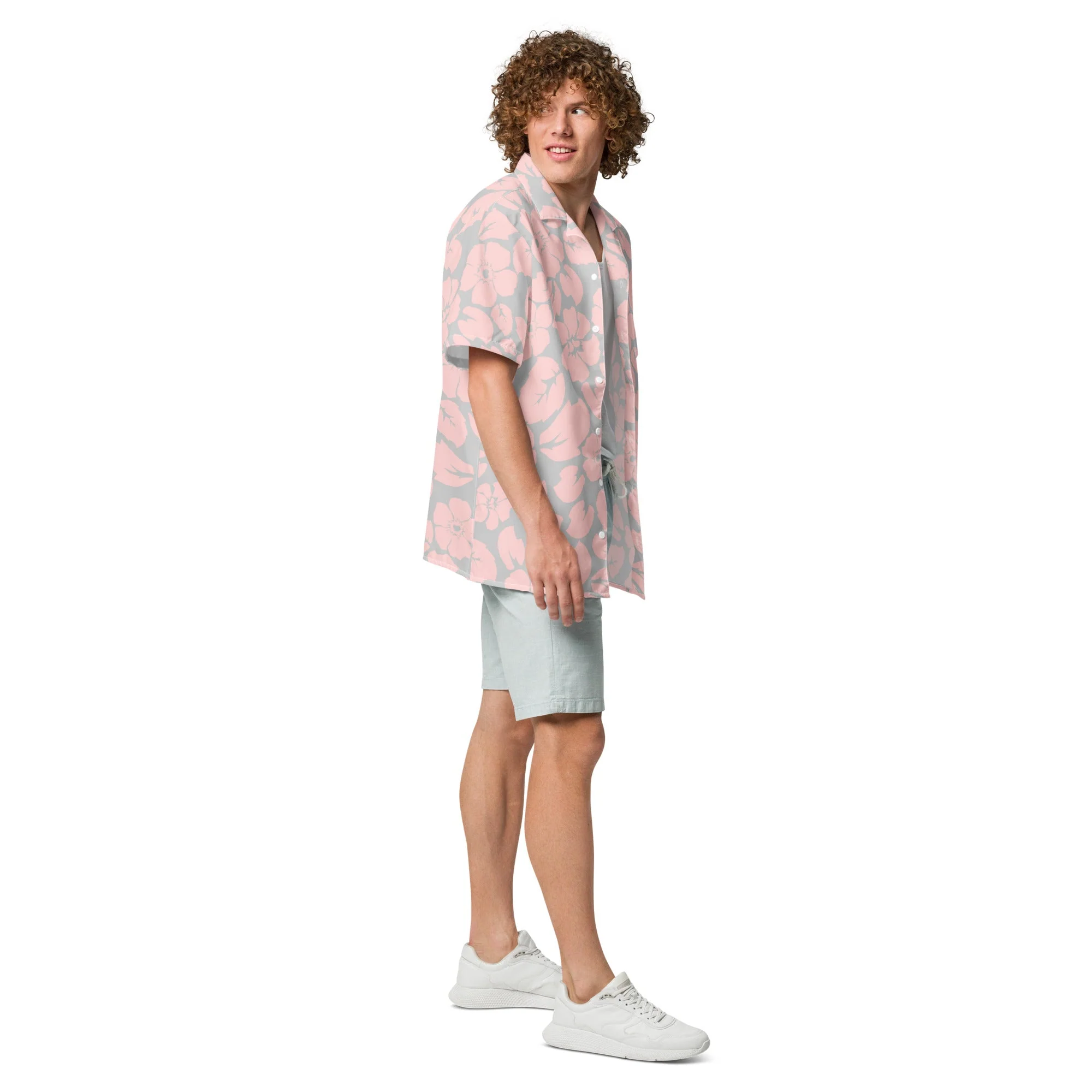 Magma Floral button down Hawaiian shirt - Image 4