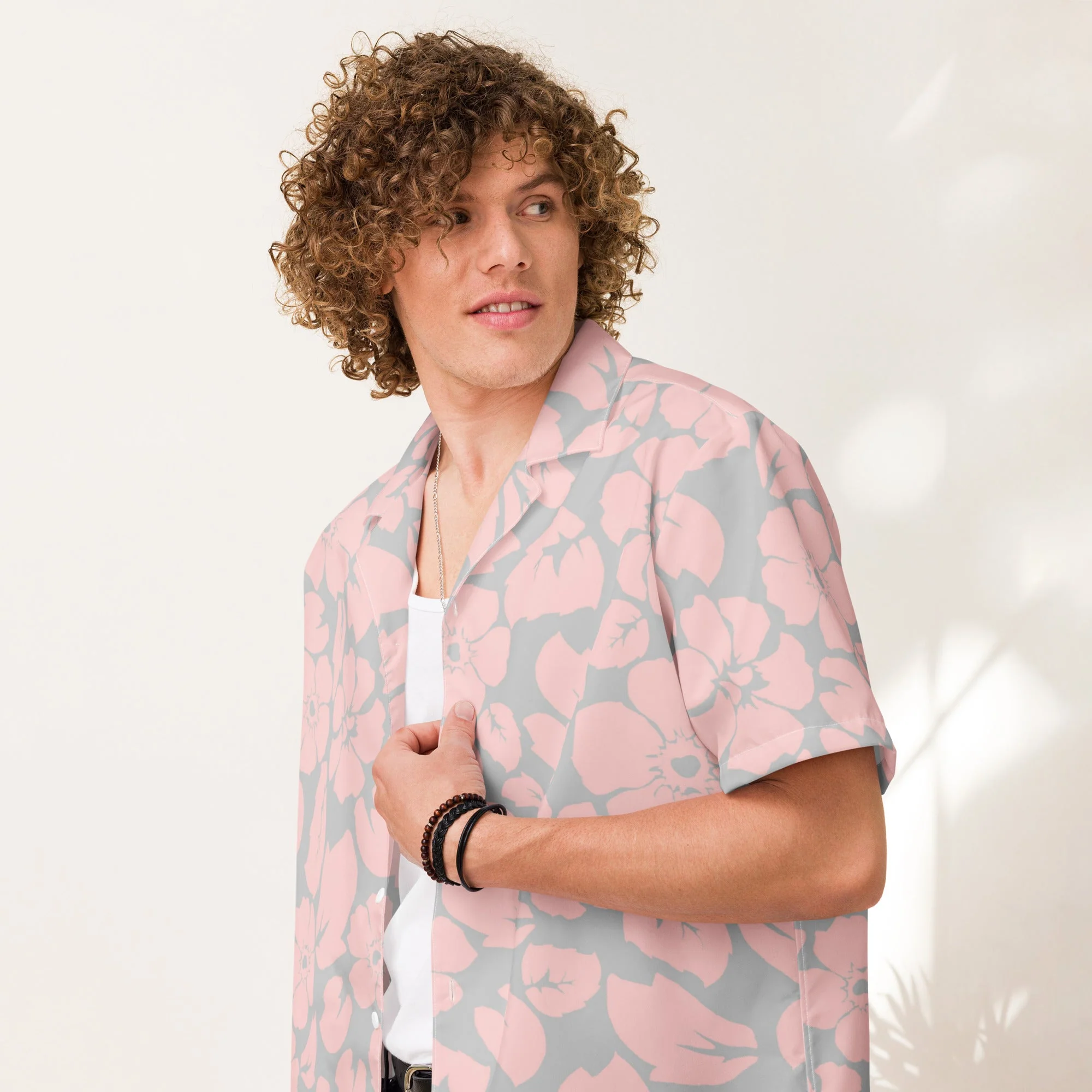 Magma Floral button down Hawaiian shirt - Image 5