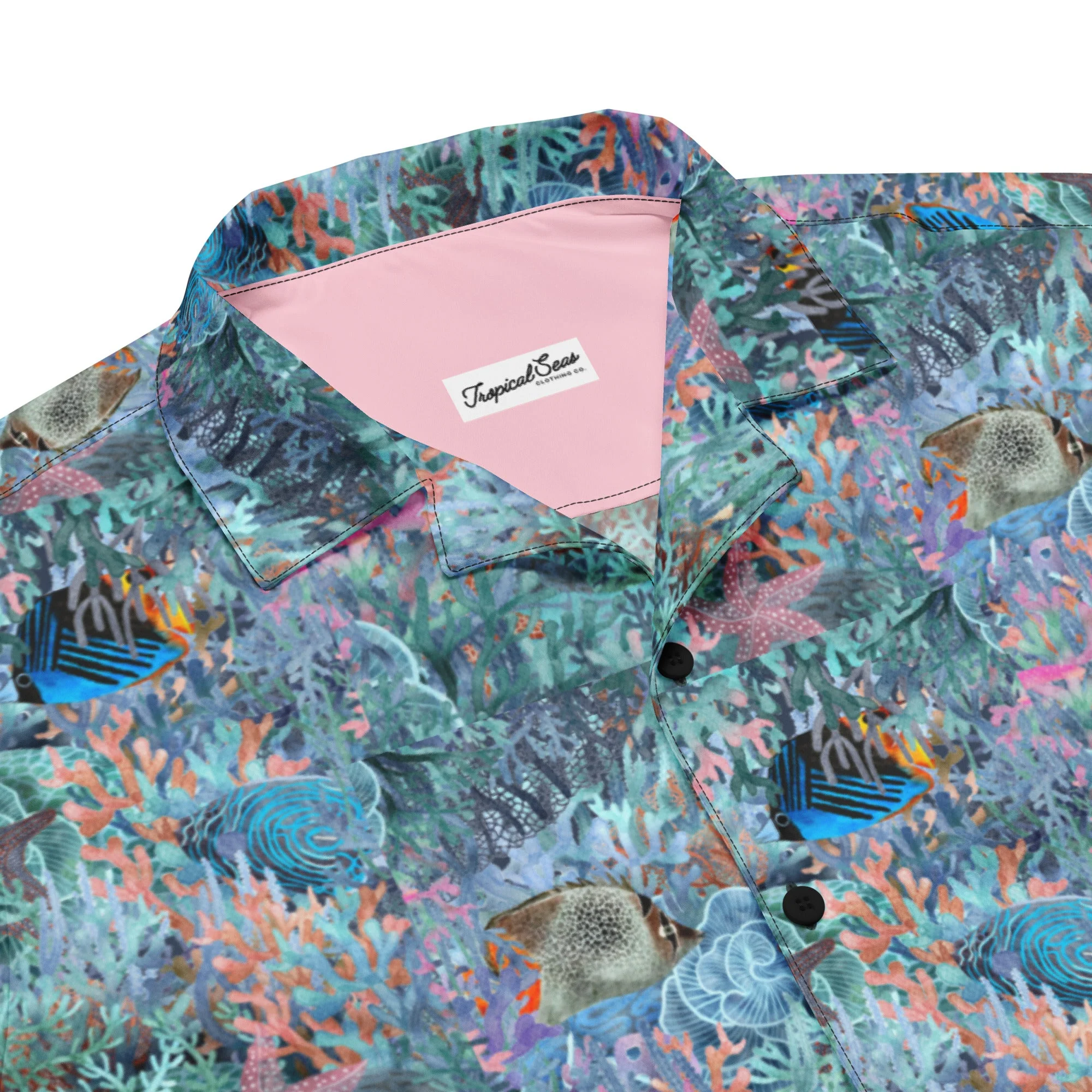 Marine Life Party Button Down Hawaiian Shirt - Coastal Summer 2024 Collection - Image 2