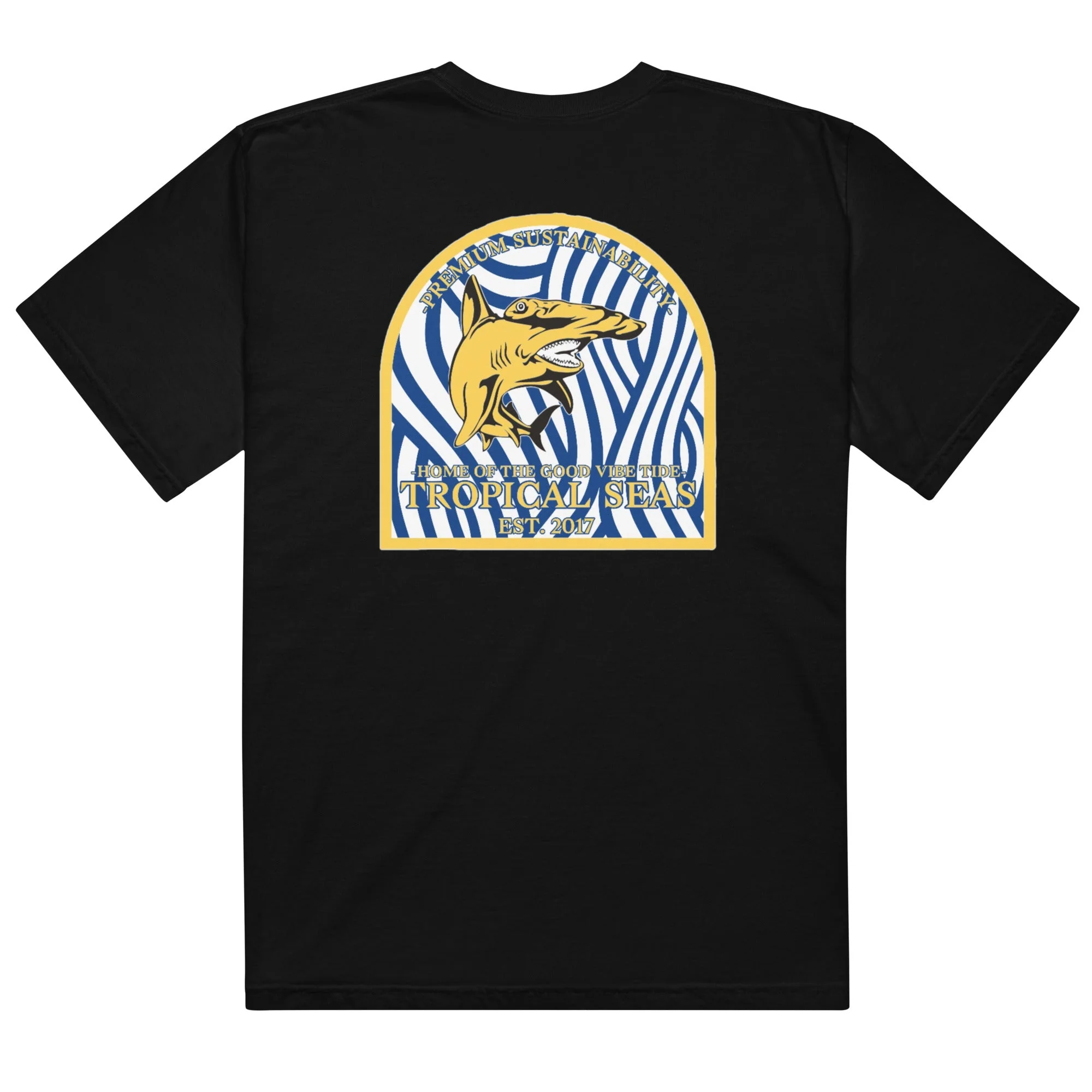 Men’s Hammerhead Shark Heavyweight T-Shirt - Image 3