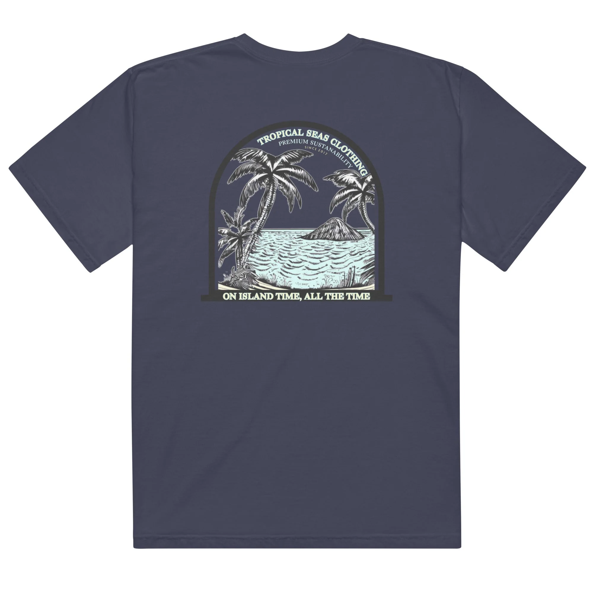 Men’s Island Time, All the Time Heavyweight T-Shirt - Image 4