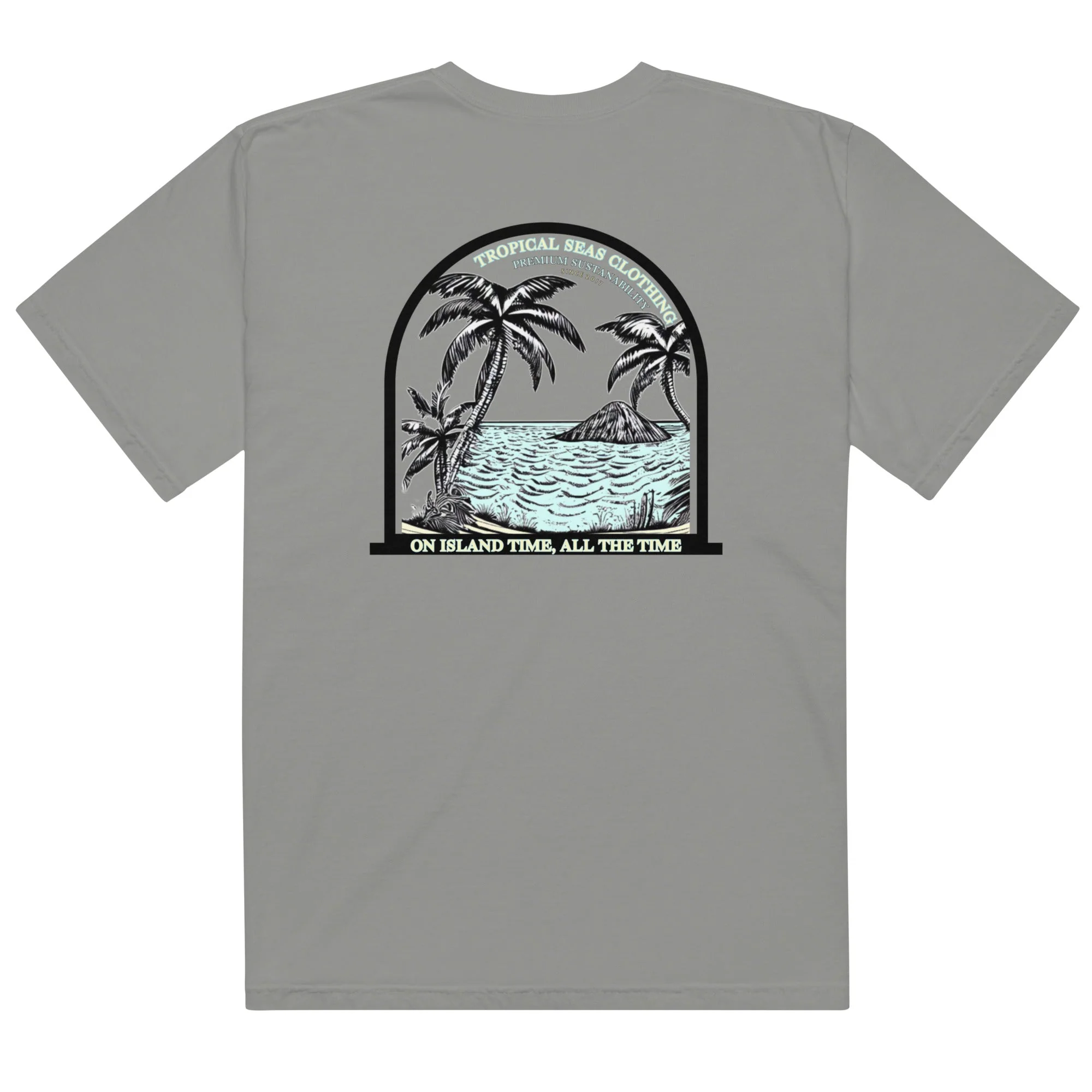 Men’s Island Time, All the Time Heavyweight T-Shirt - Image 9