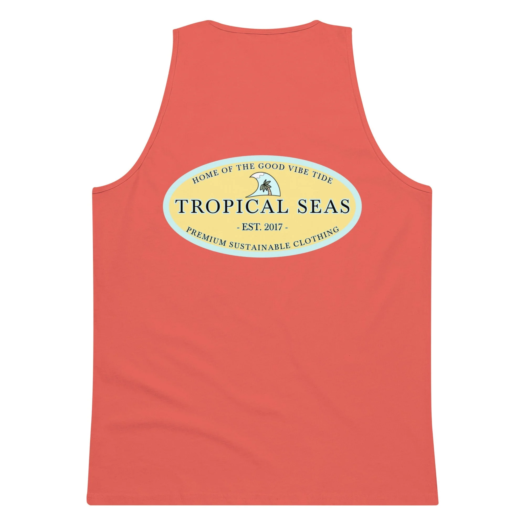 Men’s Premium Tropical Seas Tank Top - Image 5