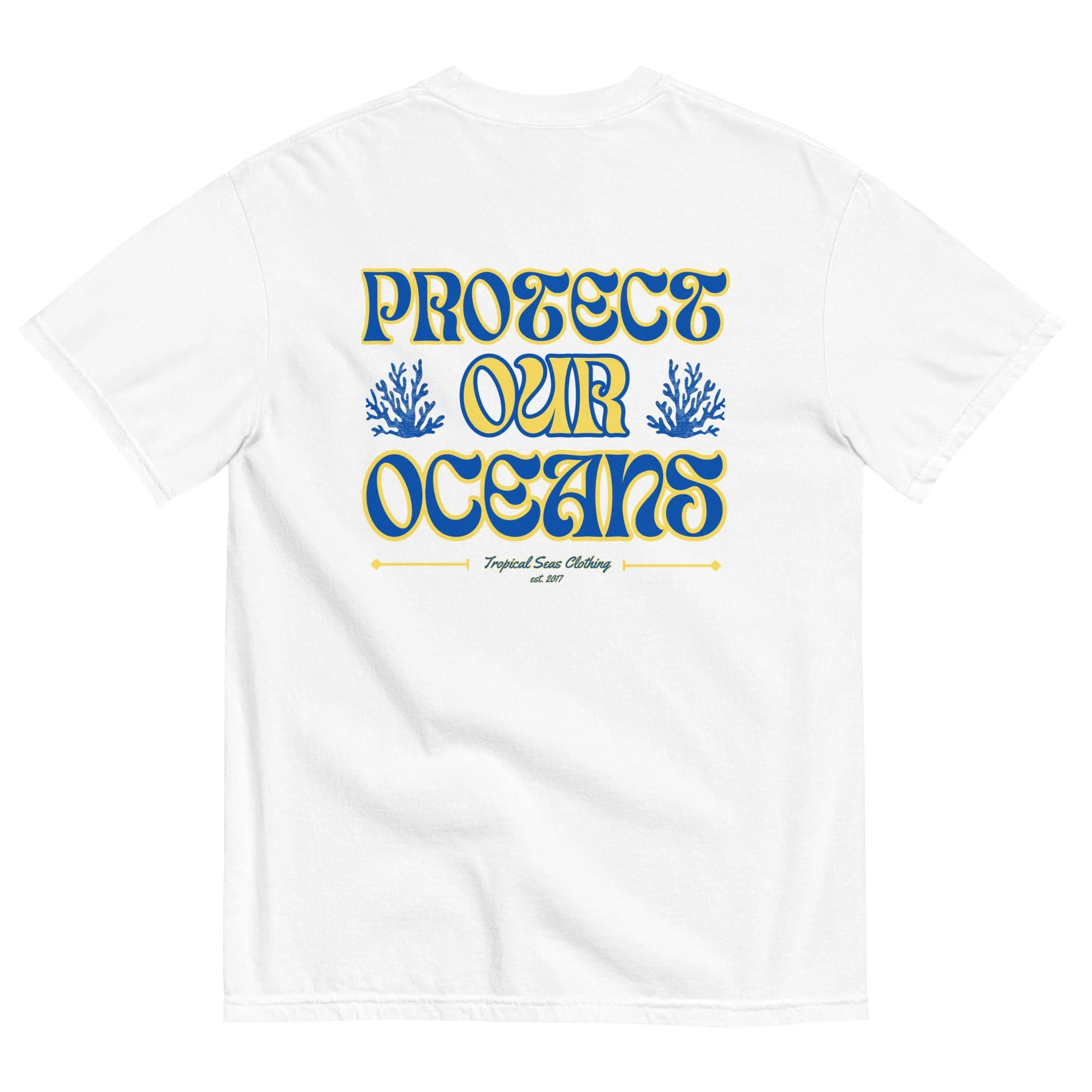 Men’s Save Our Oceans Heavyweight T-shirt - Image 3
