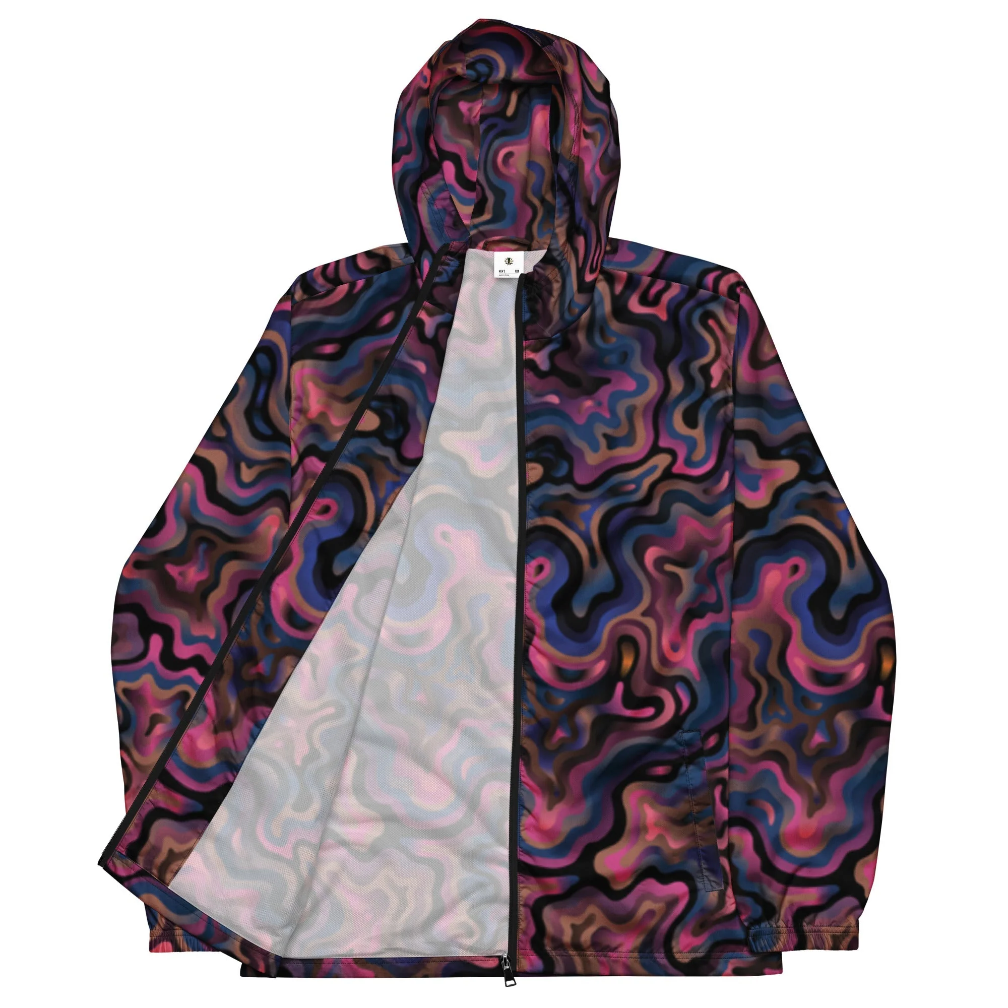 Men’s Tropical Florescent Windbreaker - Image 2