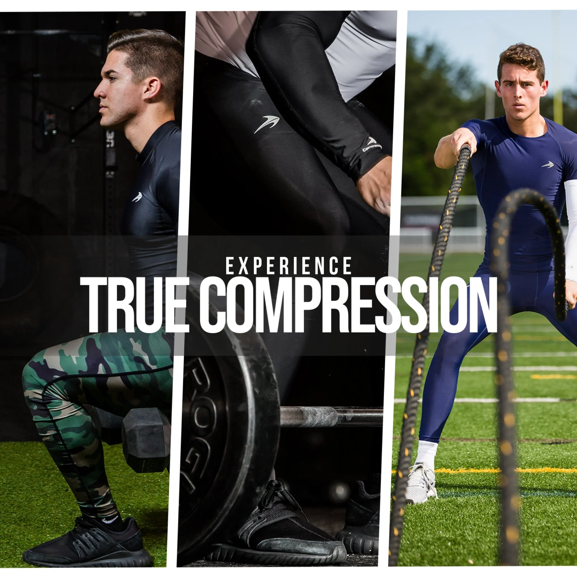 Men's Compression Pants W/ Pockets - Dark Gray - Image 5