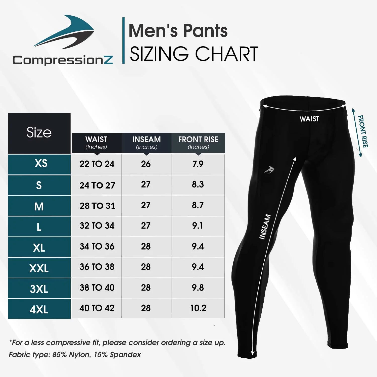Men's Compression Pants W/ Pockets - Dark Gray - Image 7