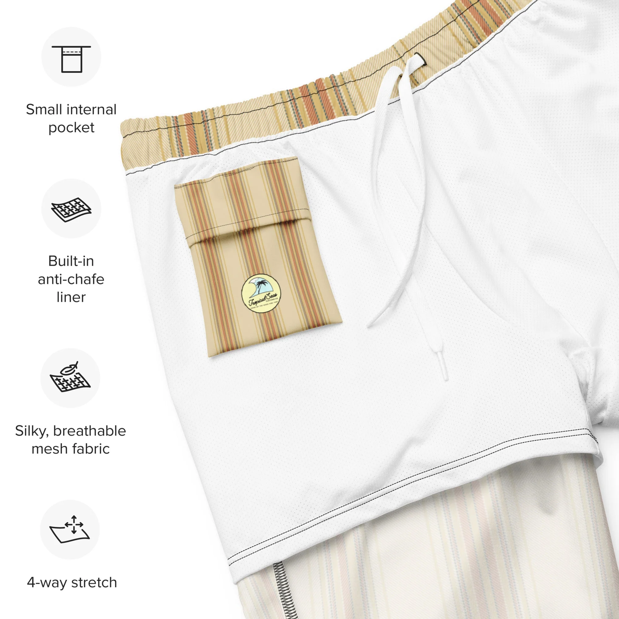 Men's Golden Isles Luxury swim trunks | Brinks Island Collection - Image 2