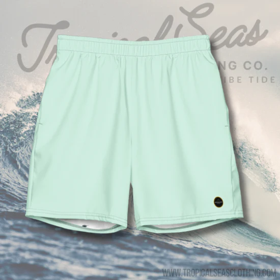 Men's Sea Green Eco Board Shorts - Image 2