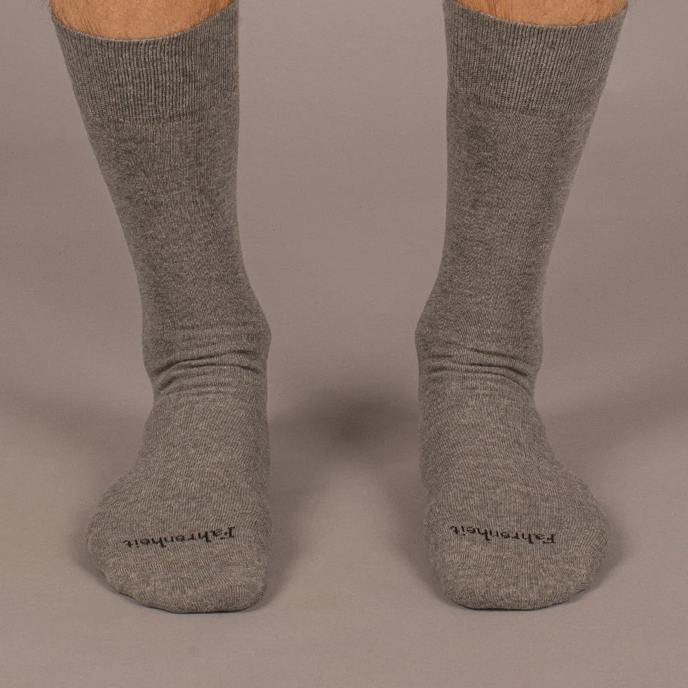 Men's Sock | Solid Grey by Fahrenheit New York - Image 3