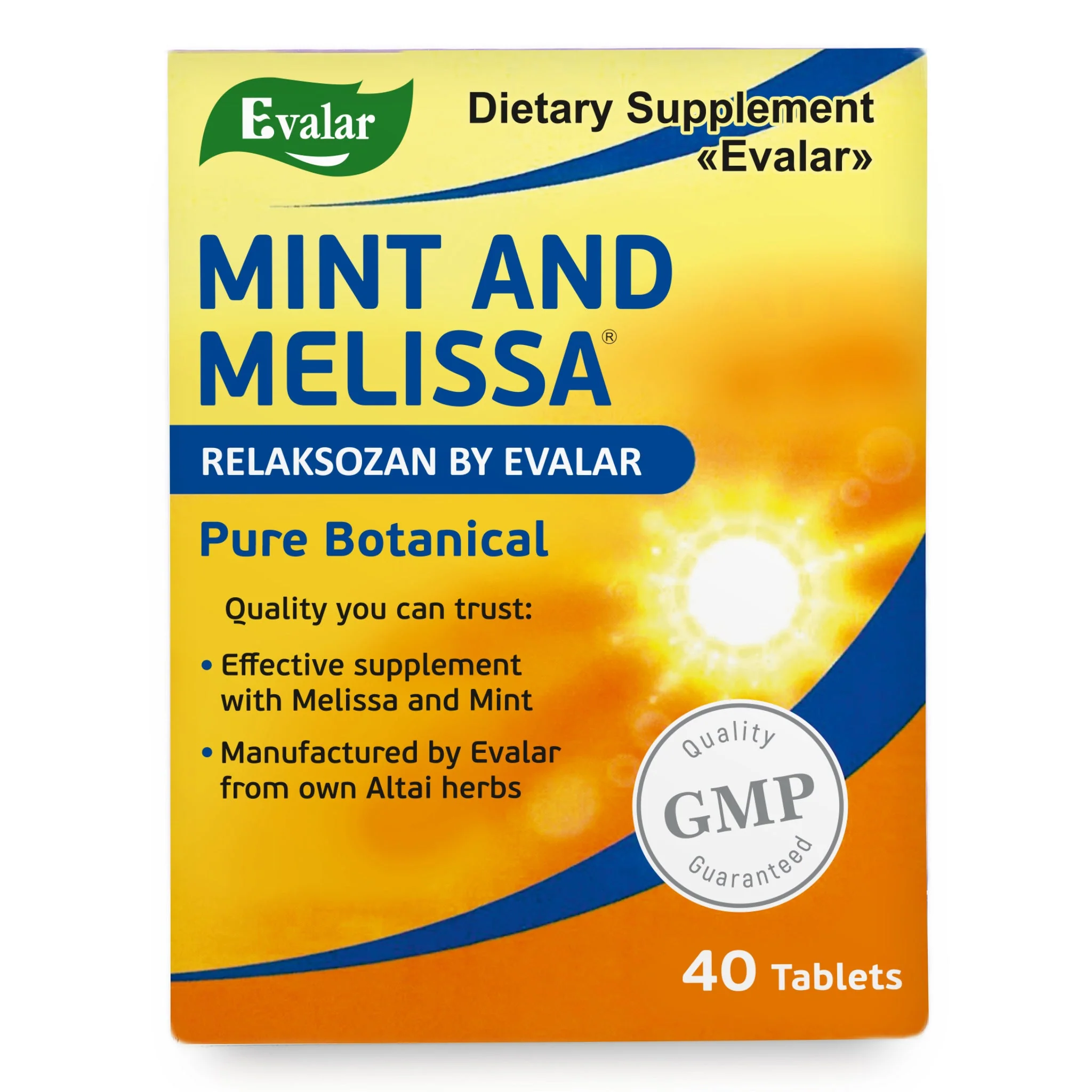 Mint Melissa Herbs by Evalar 40 Tabs - Image 7