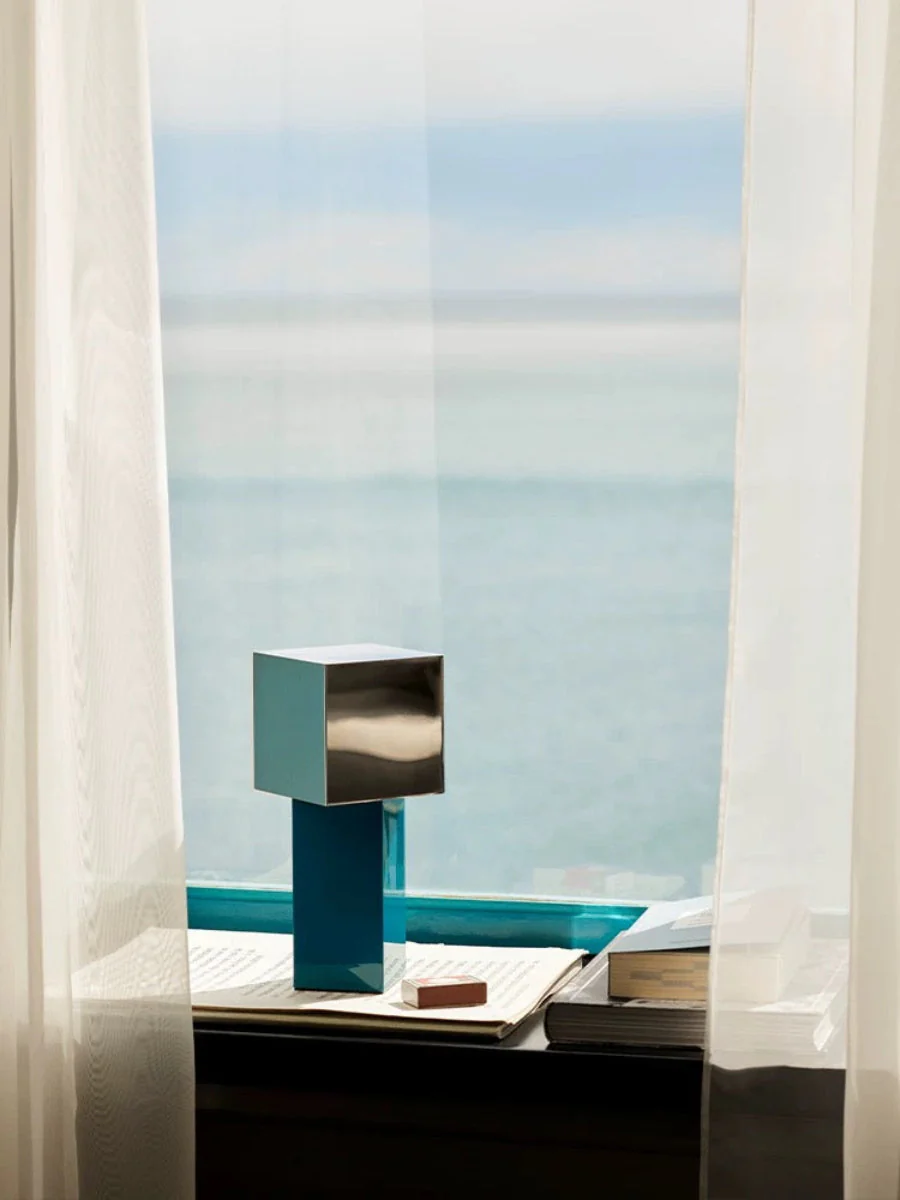 Modern Geometric Portable Dimmable Lamp - Bauhaus Pivot ATD7 Table Lamp - Image 3