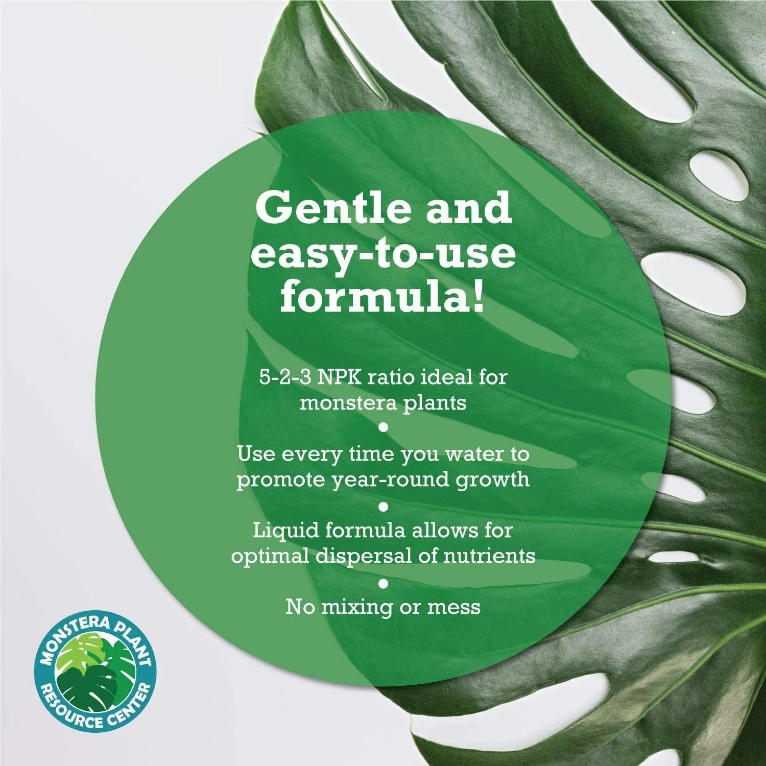 Monstera Plant Food by Houseplant Resource Center | Premium Liquid Fertilizer (5-2-3 NPK) - Ideal for Monstera, Pothos, and Snake Plants (8 Fluid Ounces) by Houseplant Resource Center - Image 7