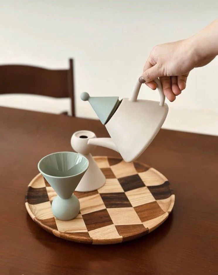 Morandi Ceramic Tea Set Gift Box - Nordic Handmade Cute Teapot & Tea Cups Set of 3 Pcs ( $26.6 Each ) - Image 6