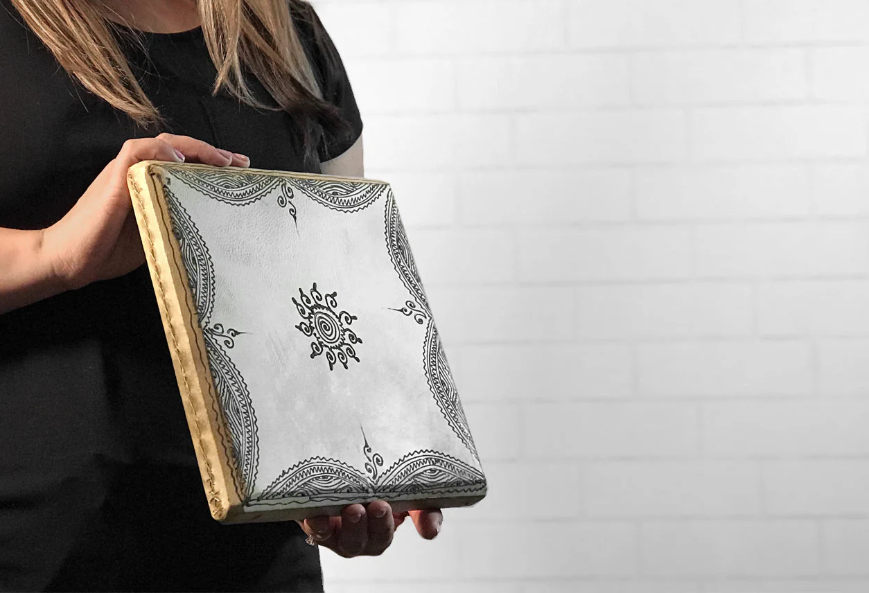 Moroccan Square Daff Drum by Verve Culture - Image 2