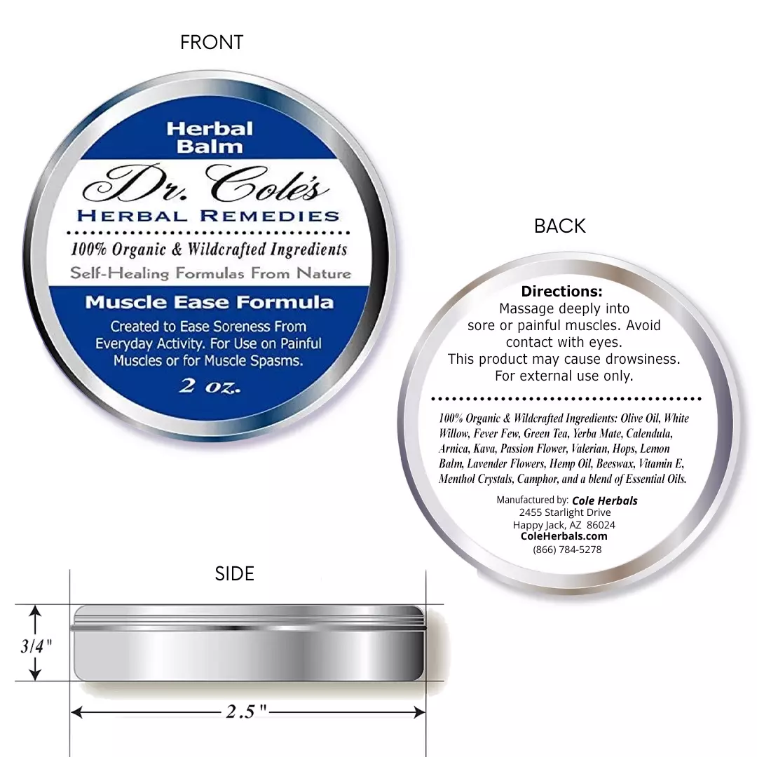 19 - Dr. Cole's Muscle Ease Herbal Balm - Image 3
