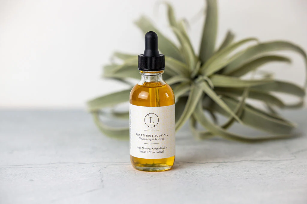 Natural Body Oil, Grapefruit Moisturizing Body Oil - Image 3