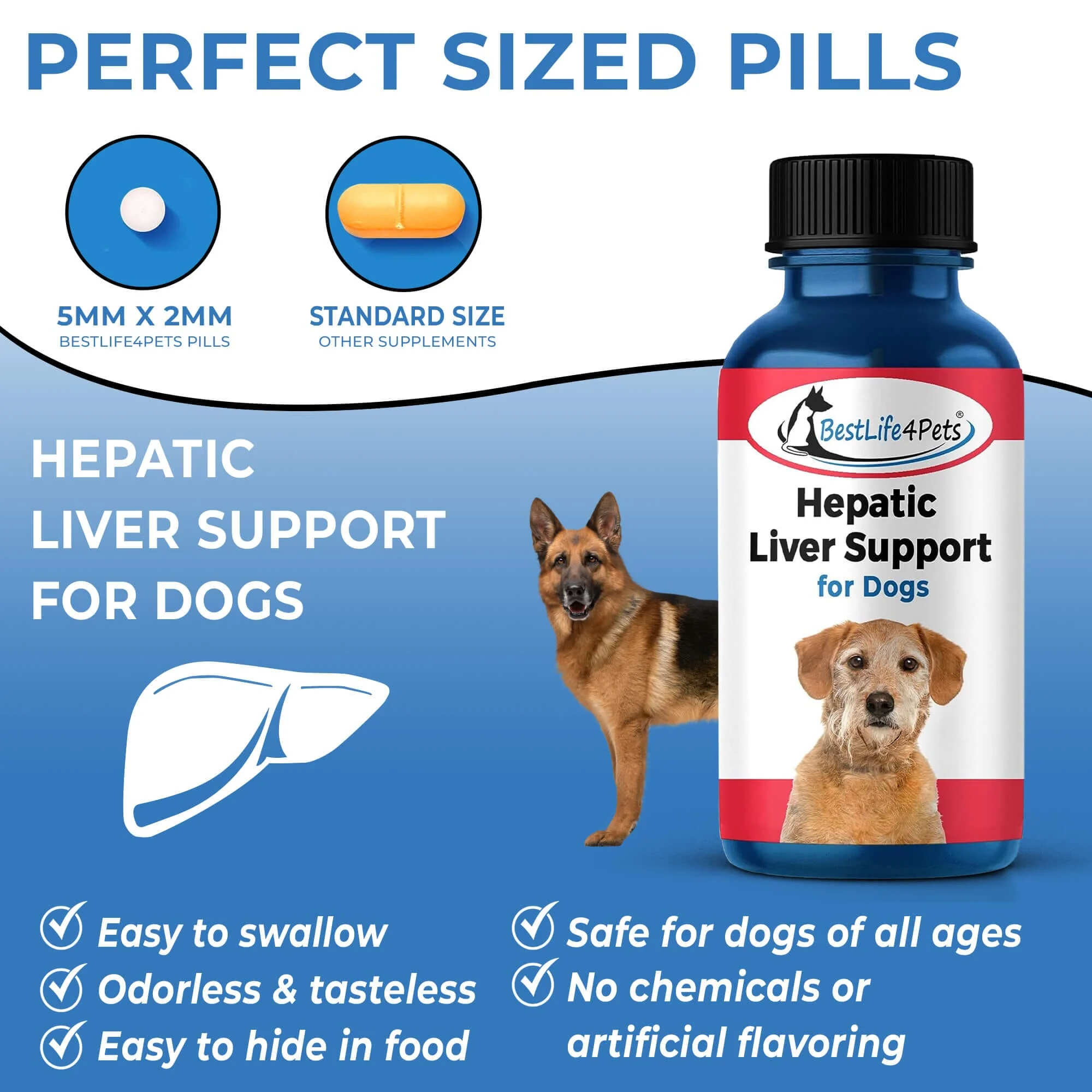 Natural Hepatic Dog Liver Support Tablets by BestLife4Pets - Image 5