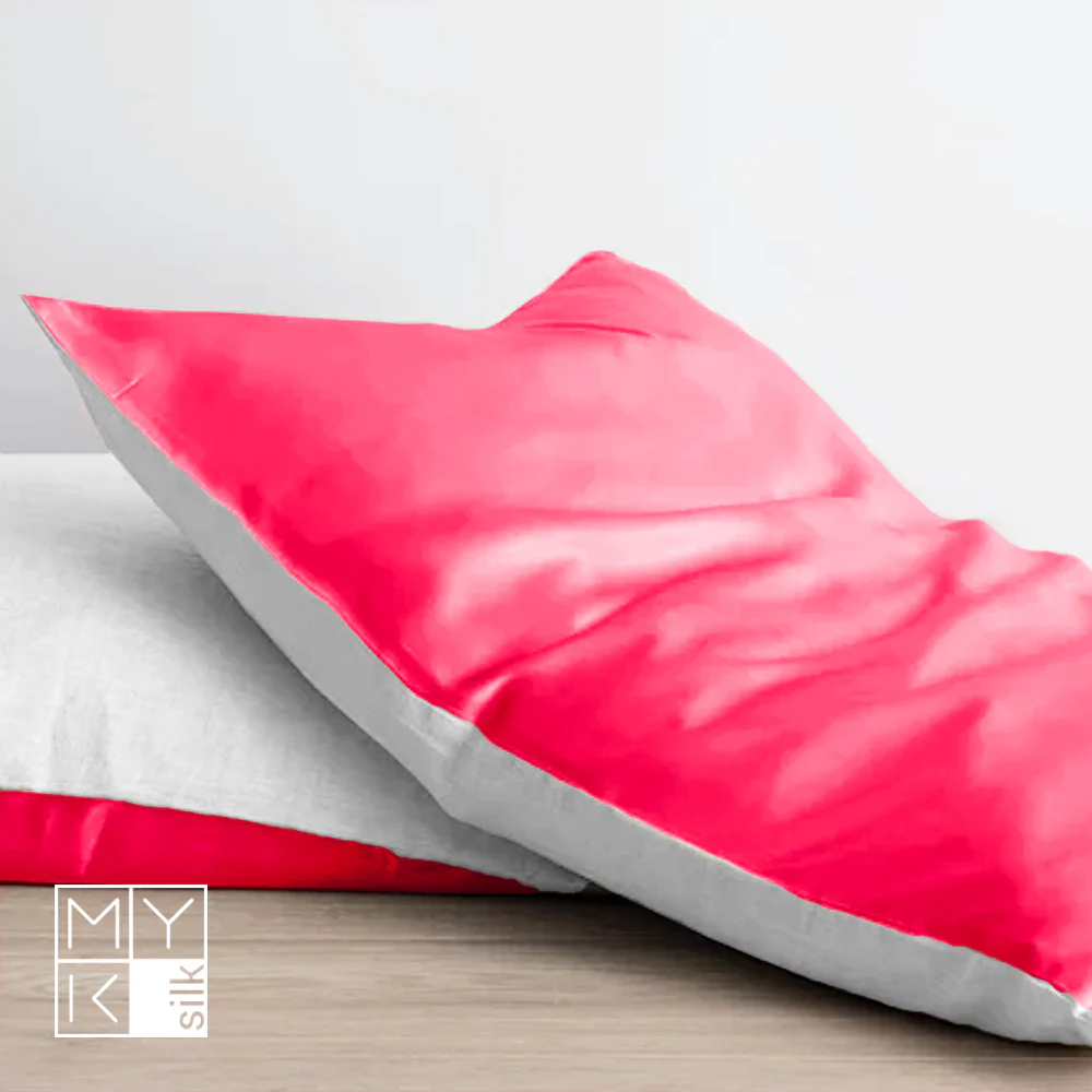 Natural Mulberry Silk Pillowcase with Cotton Underside (19 Momme) - Image 24