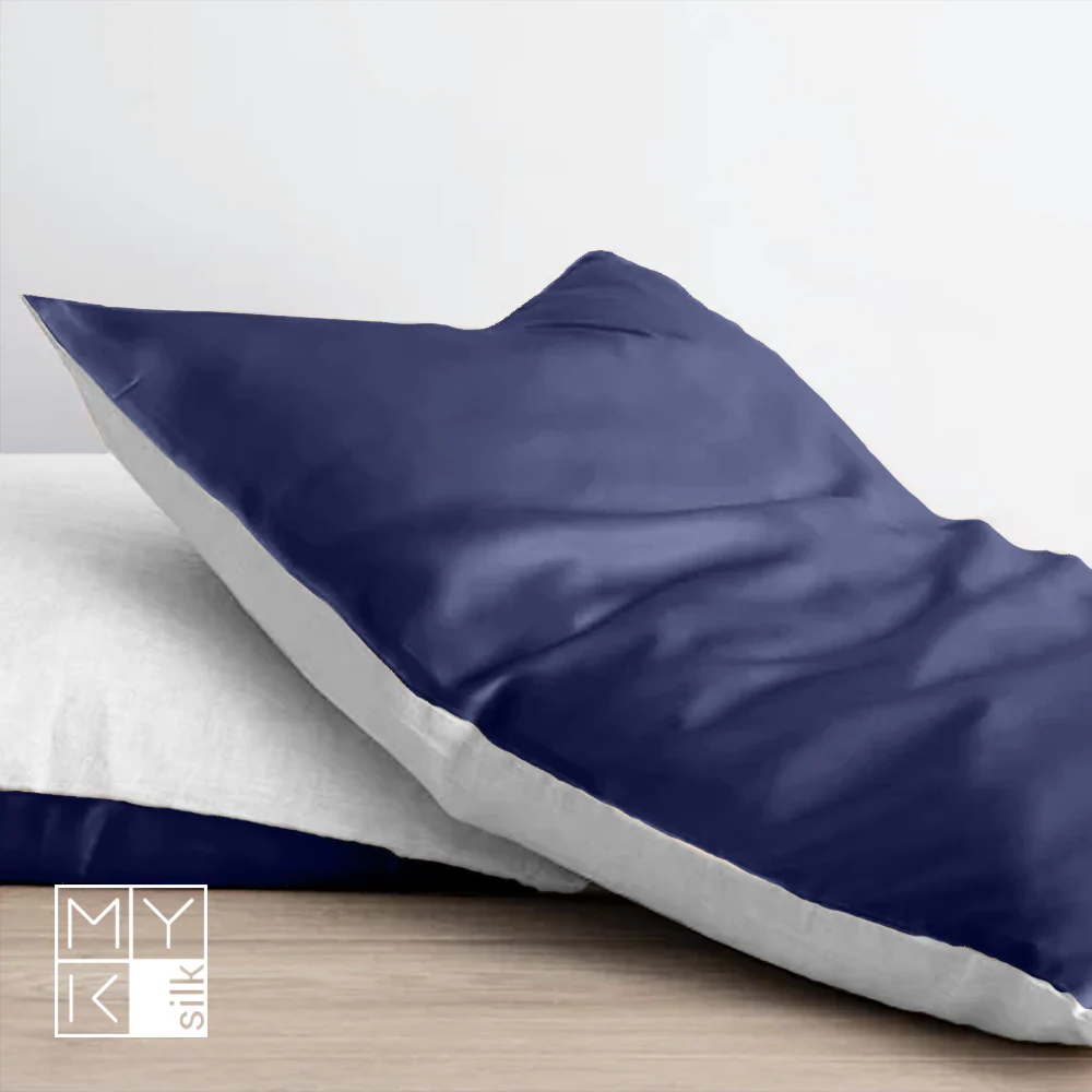 Natural Mulberry Silk Pillowcase with Cotton Underside (19 Momme) - Image 35