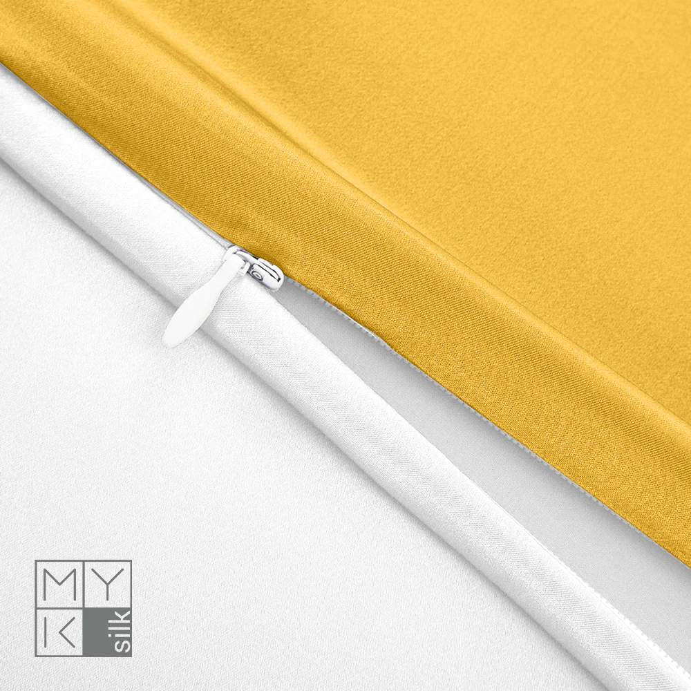 Natural Mulberry Silk Pillowcase with Cotton Underside (19 Momme) - Image 42