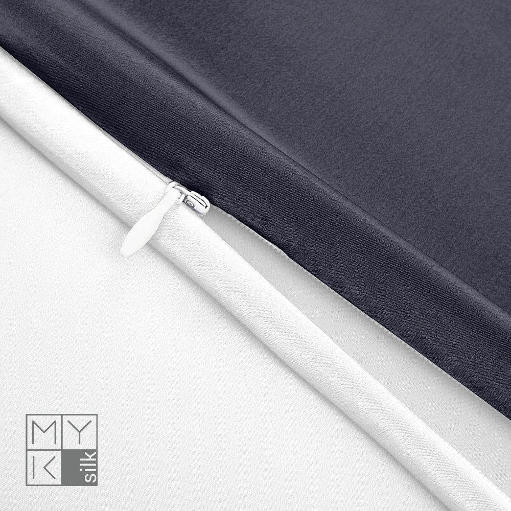 Natural Mulberry Silk Pillowcase with Cotton Underside (19 Momme) - Image 49