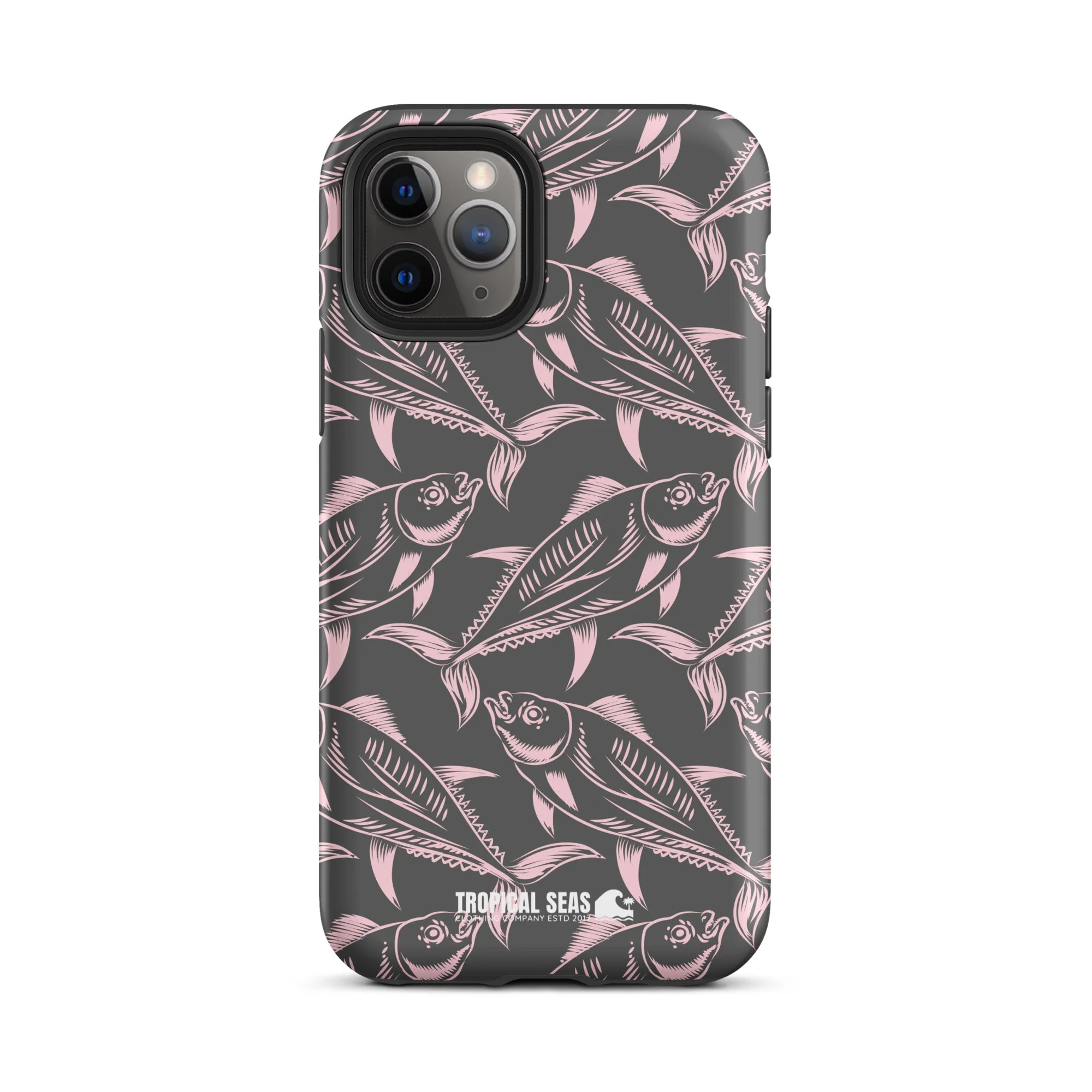 Nautical Pink Tuna Tough Case for iPhone® - Image 2