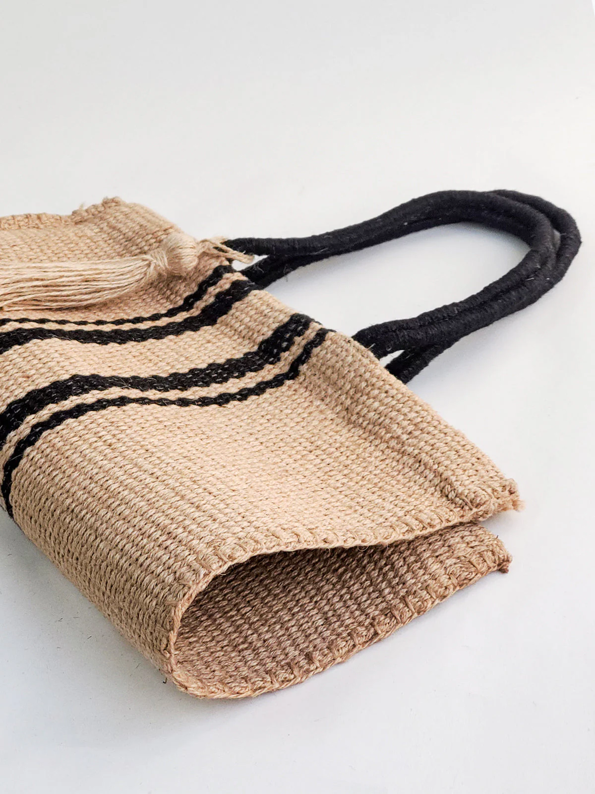 Naya Jute Tote Bag - Natural - Image 4