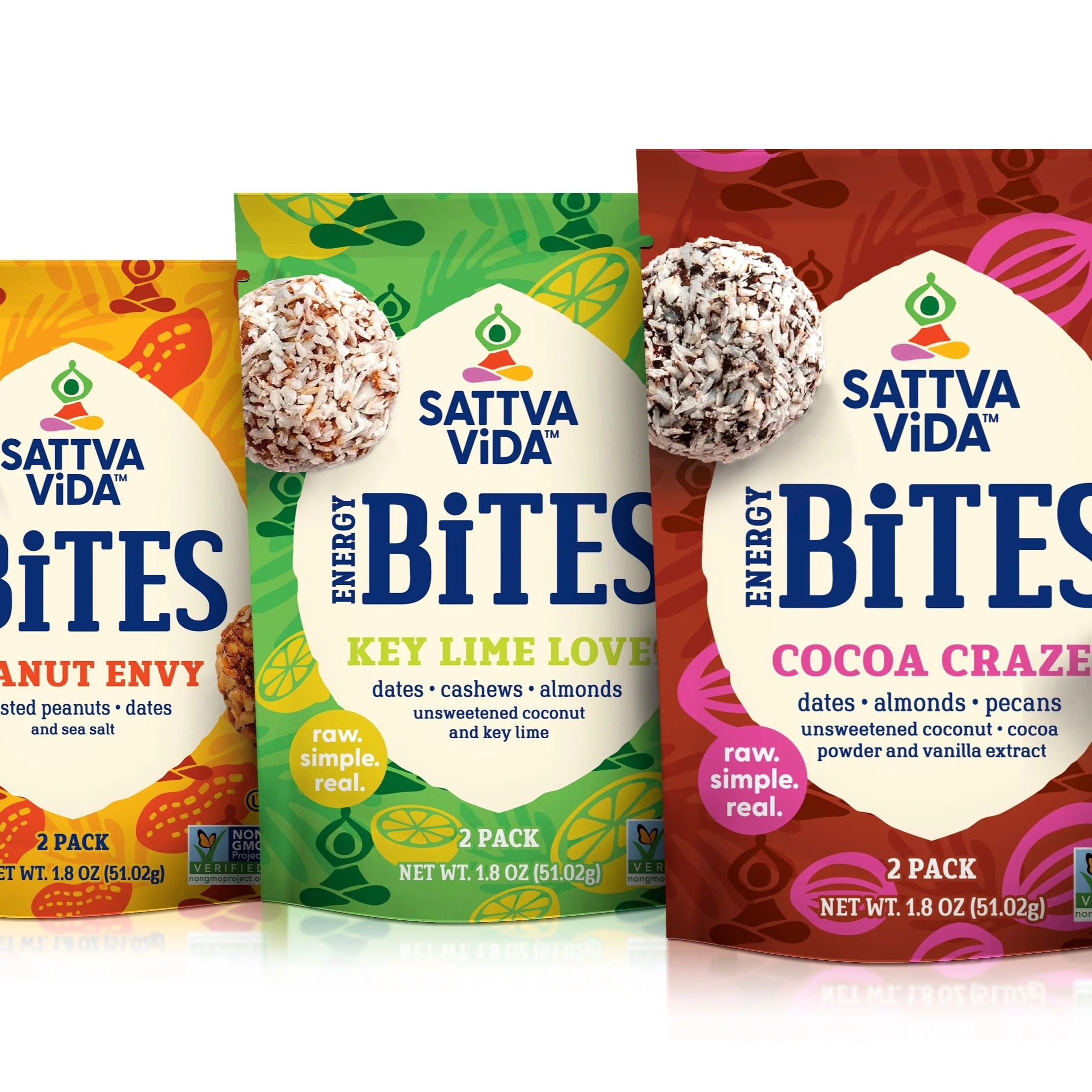 NEW - Key Lime Love Energy Bites, 2pack (10 per case) by Sattva Vida - Image 5