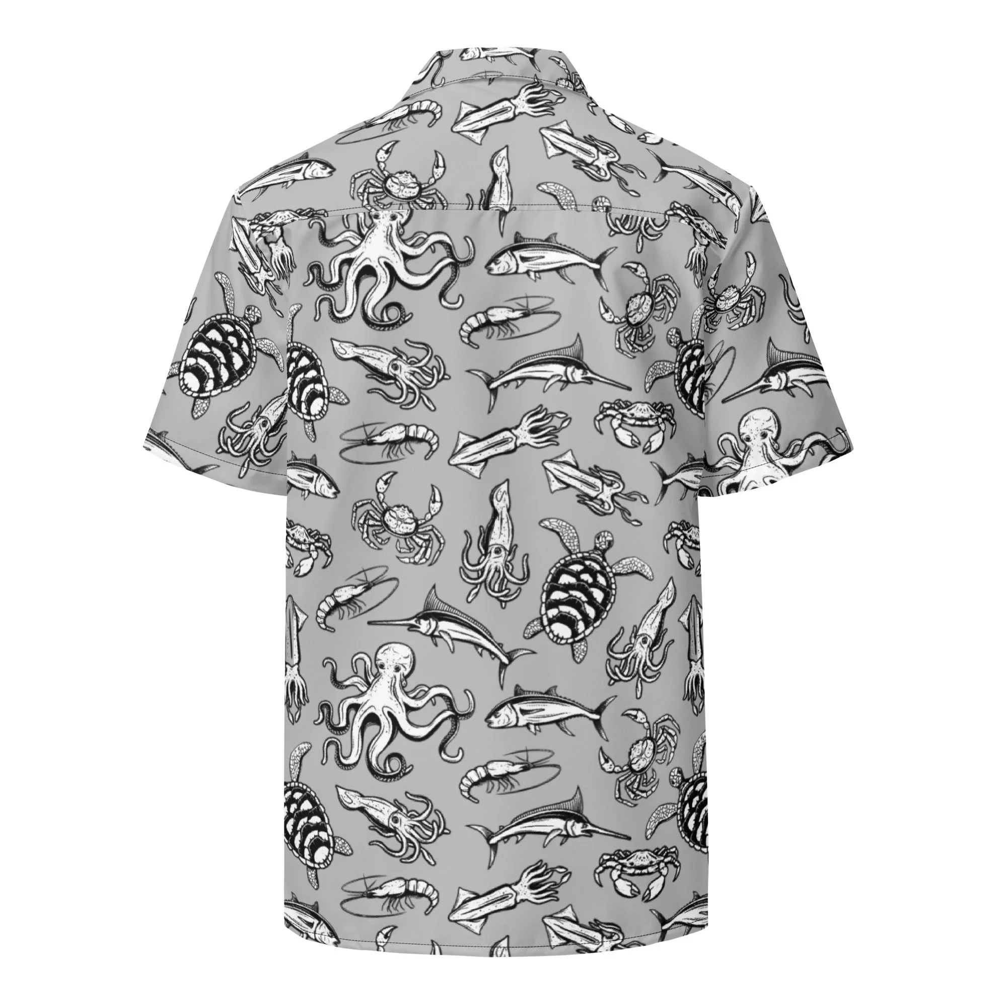 Night Dive Hawaiian Button Shirt: Dive into Stylish Depths! - Image 5