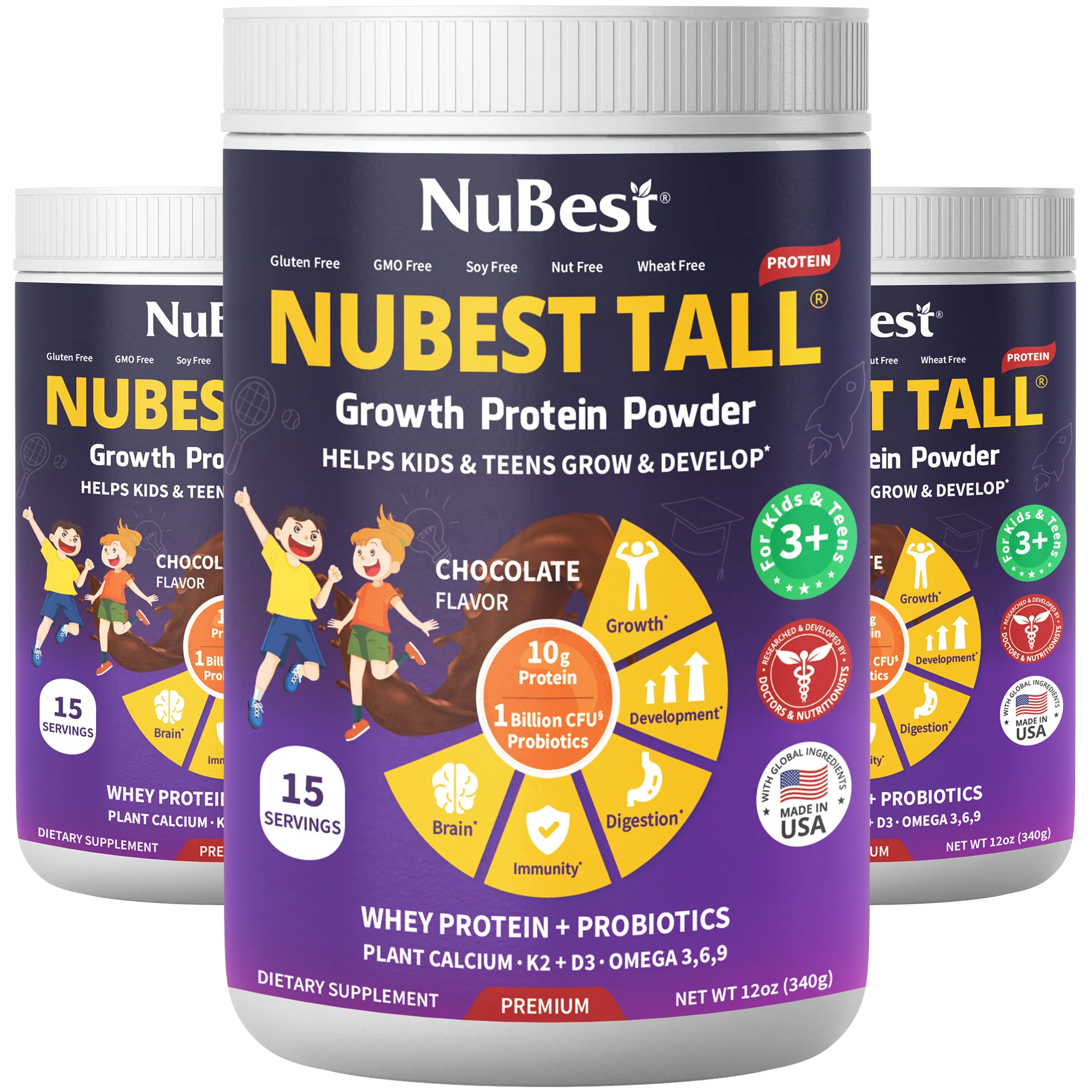 NuBest Tall Protein, Chocolate Shake, 15 servings by NuBest Nutrition® - Image 14