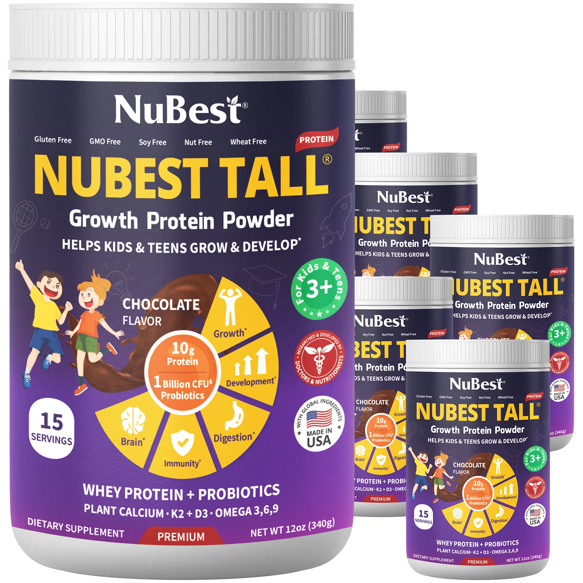 NuBest Tall Protein, Chocolate Shake, 15 servings by NuBest Nutrition® - Image 16