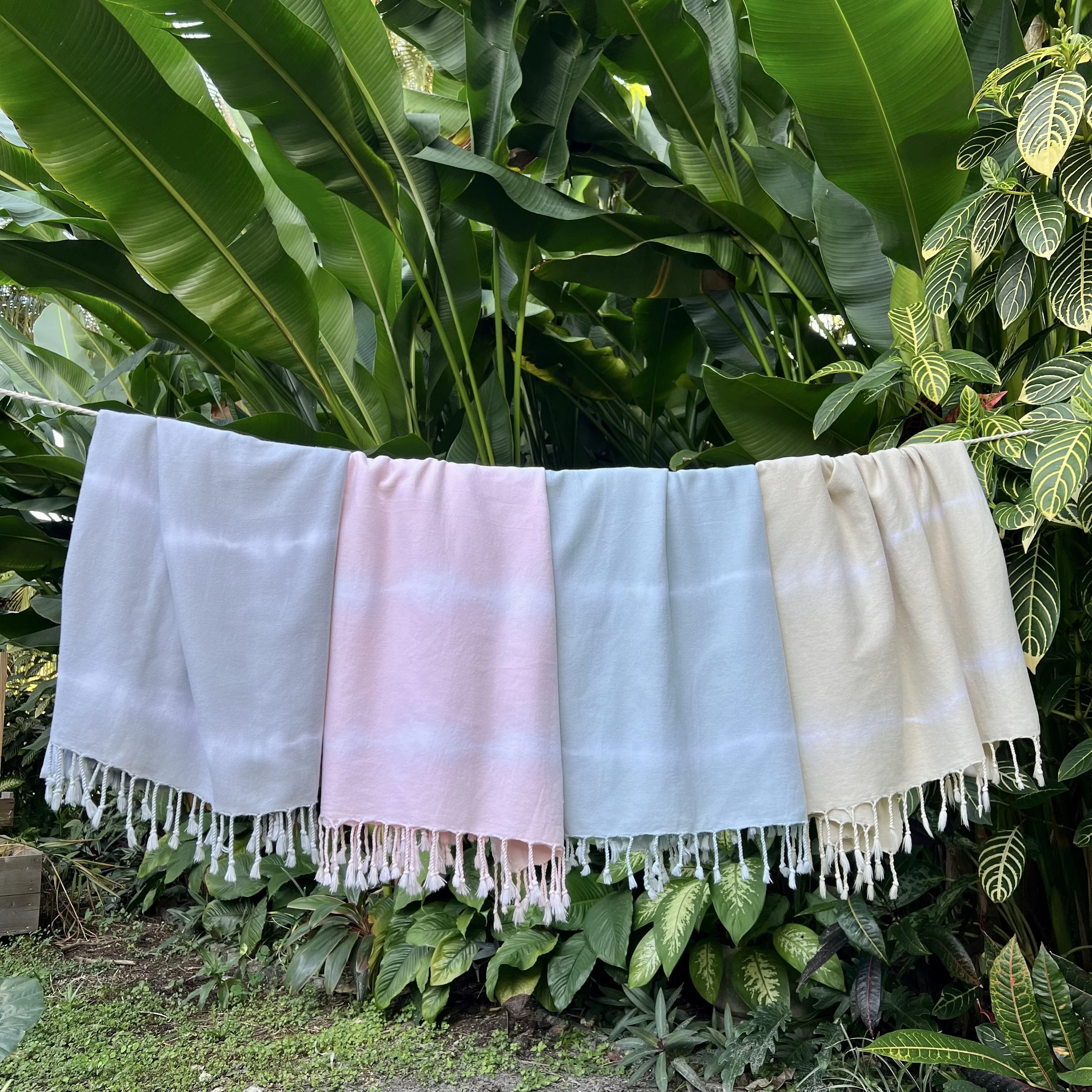 Ocean Tie Dye Turkish Beach Towel by SLATE + SALT - Image 2