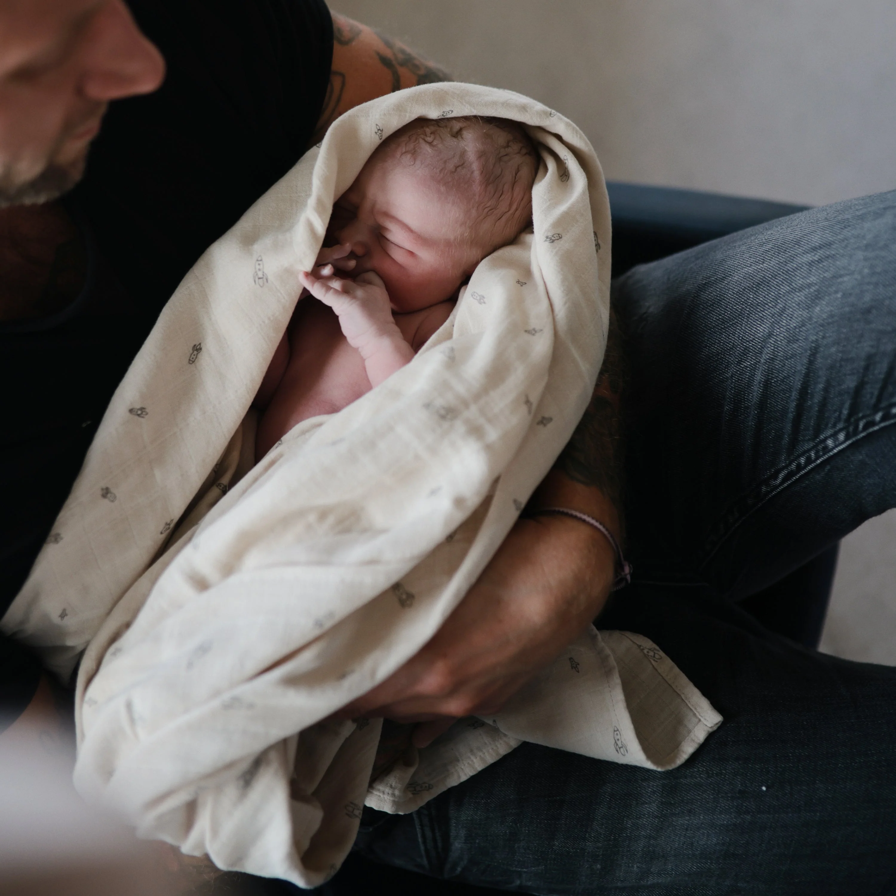 Organic Cotton Muslin Swaddle Blanket - Image 133