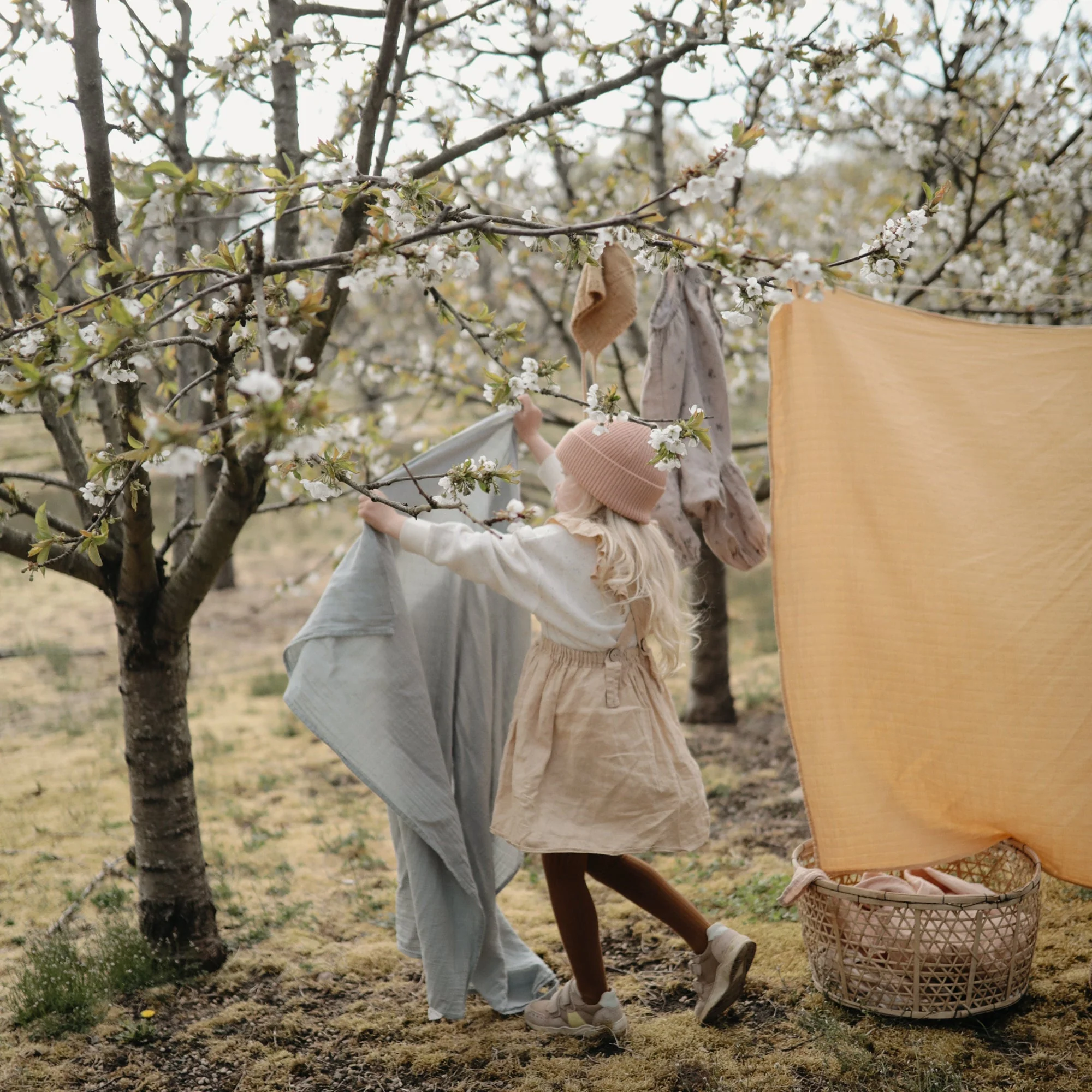Organic Cotton Muslin Swaddle Blanket - Image 87