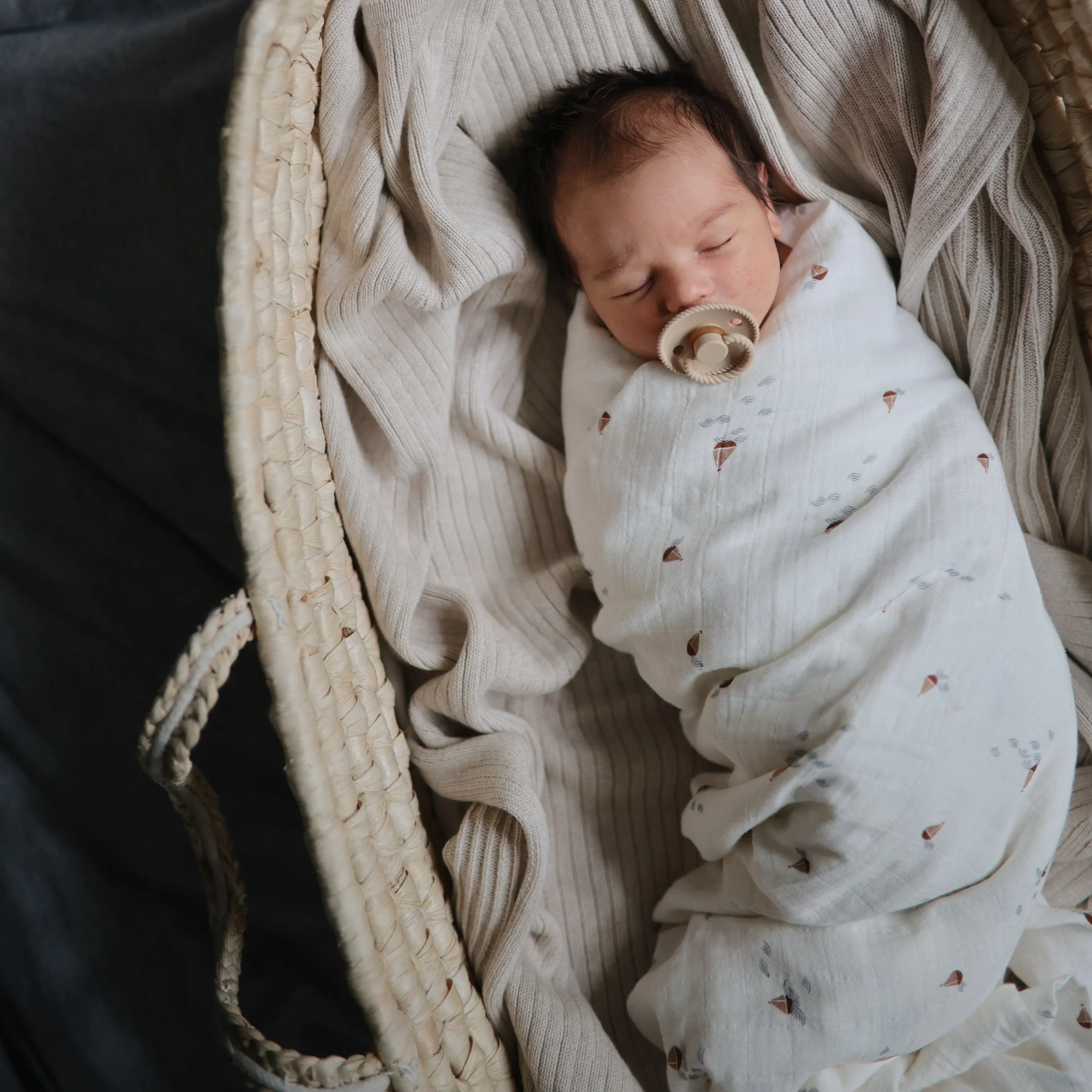 Organic Cotton Muslin Swaddle Blanket - Image 93