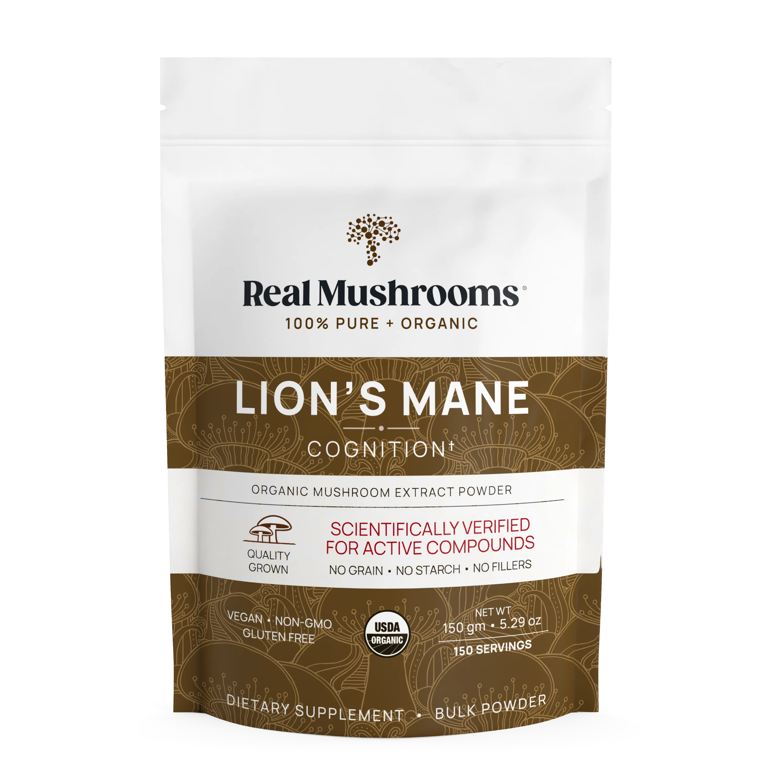 Organic Lions Mane Mushroom Powder ā Bulk Extract by Real Mushrooms - Image 6