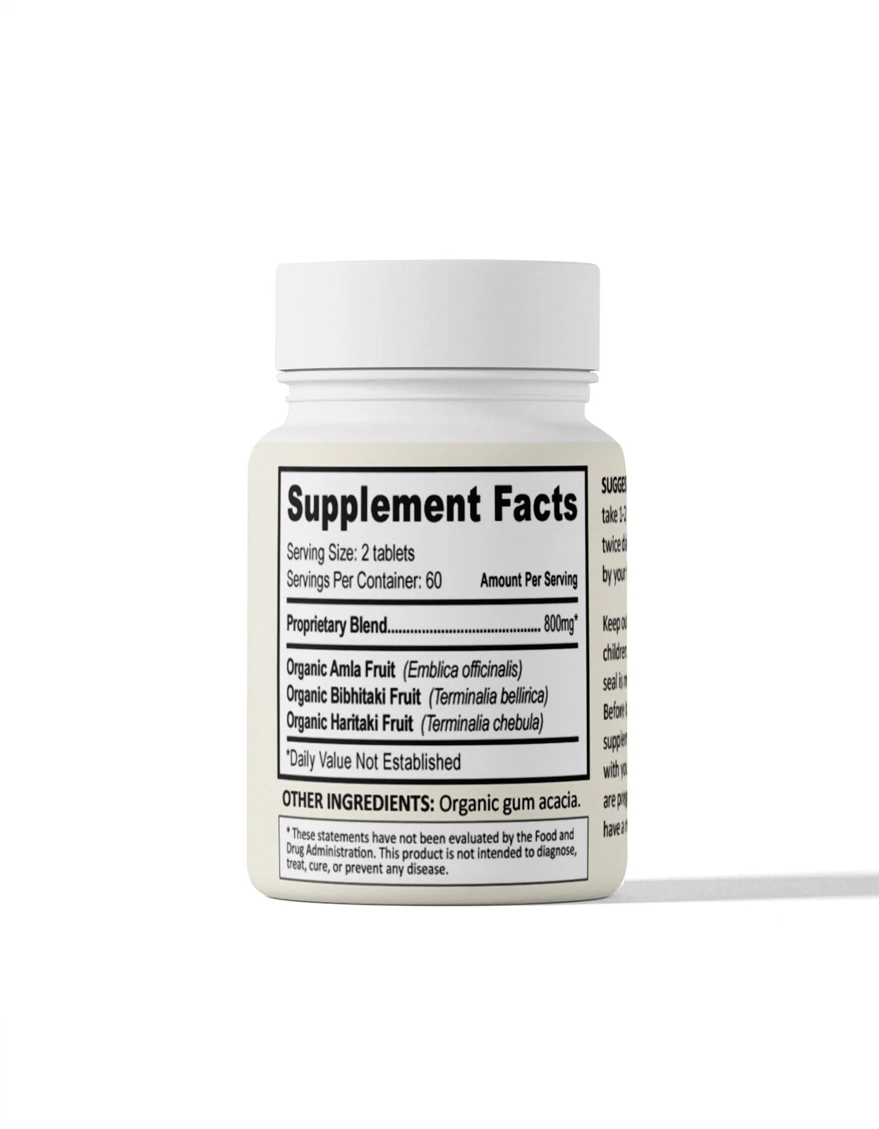 Organic Triphala Tablets (120 ct) - Image 2