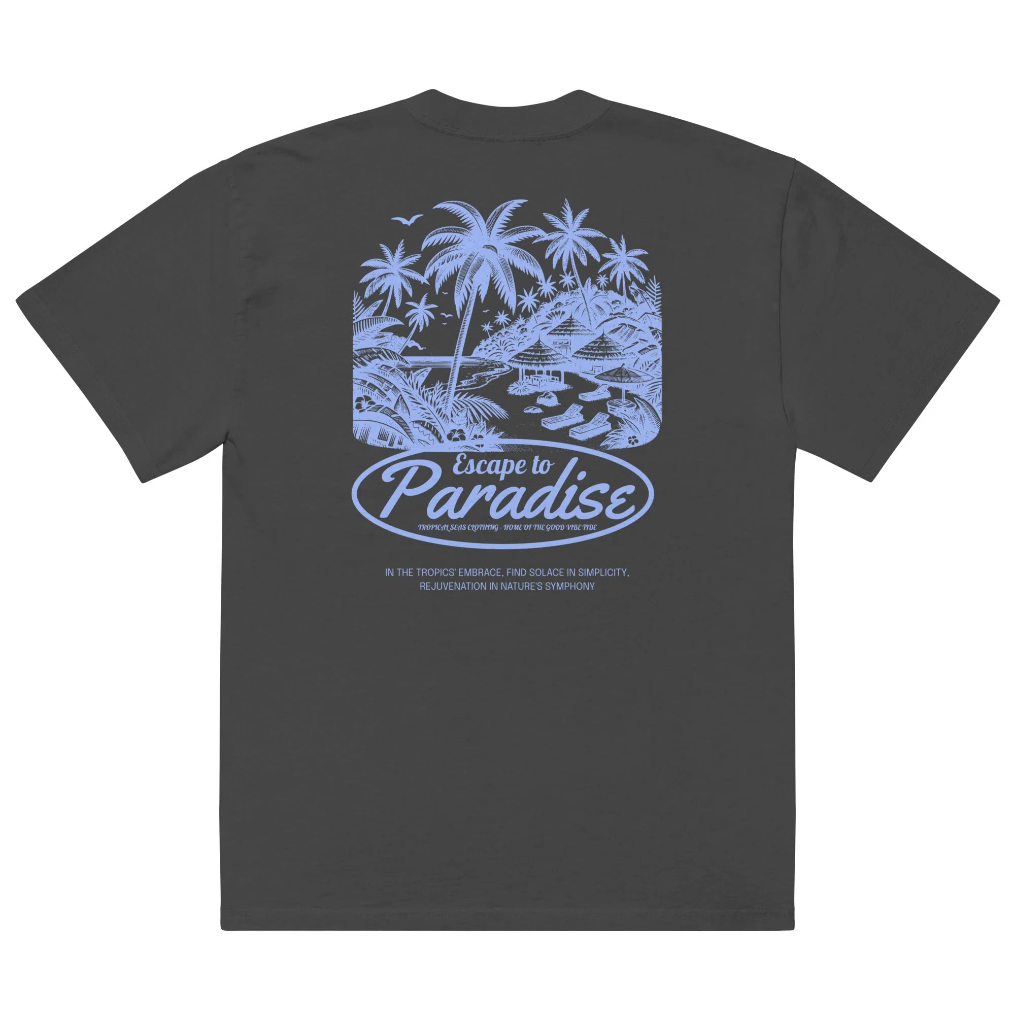 Oversized Escape to Paradise faded t-shirt - Image 10