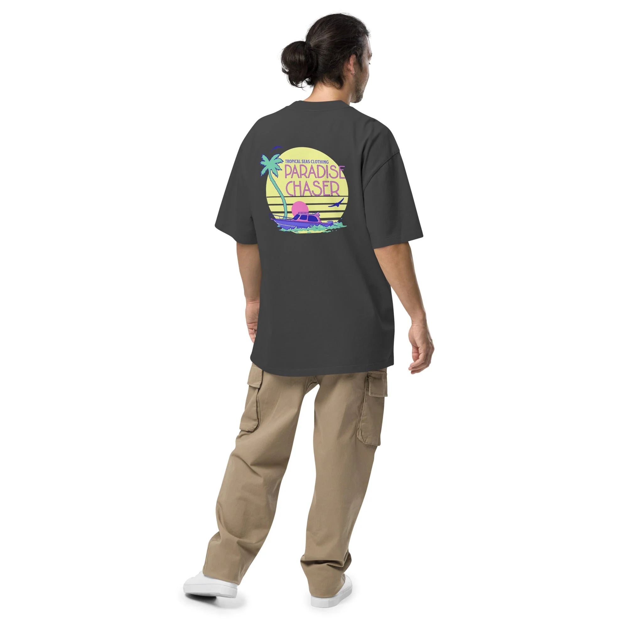 Oversized Paradise Chaser faded t-shirt - Image 3