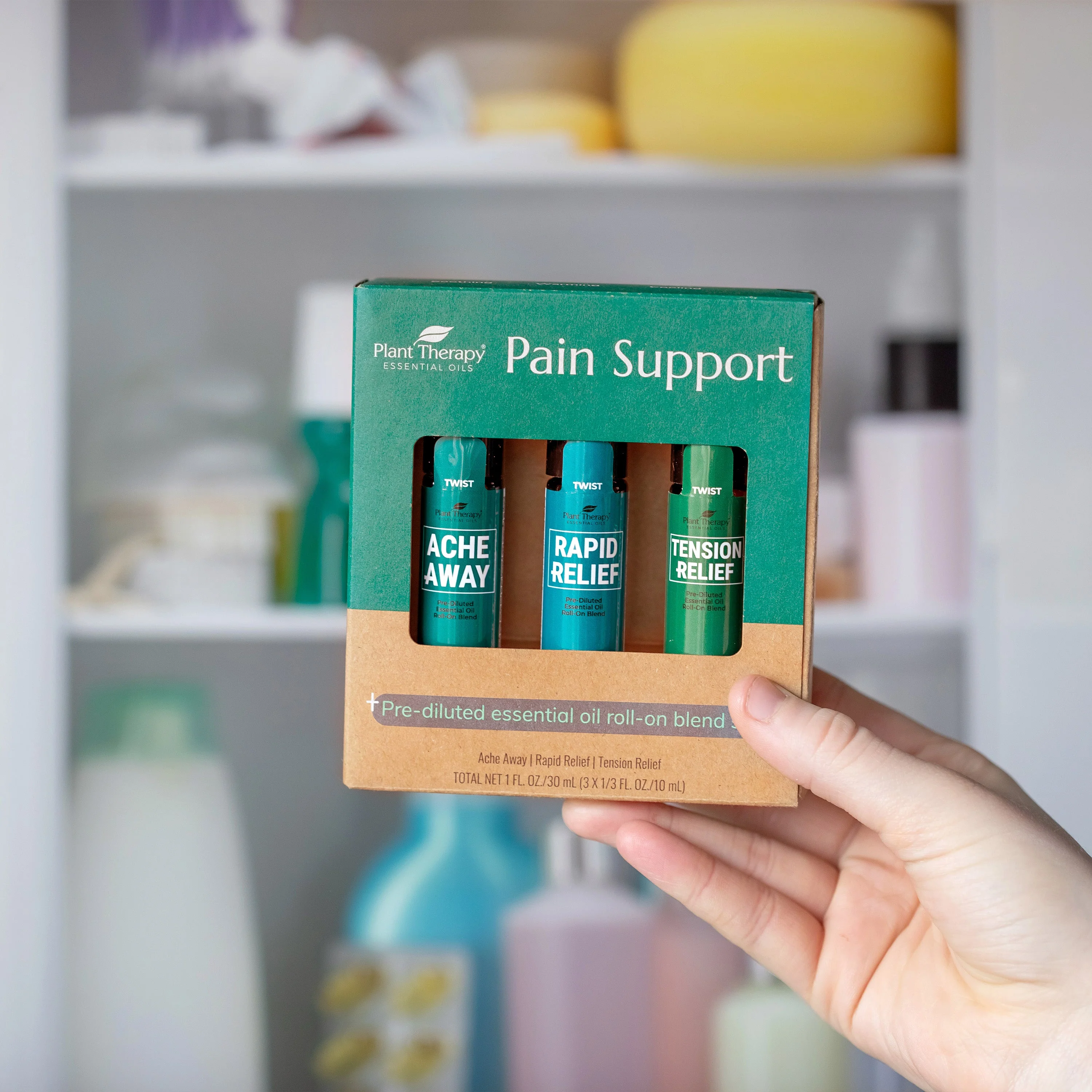 Pain Support Essential Oil Blend Roll On Set - Image 2